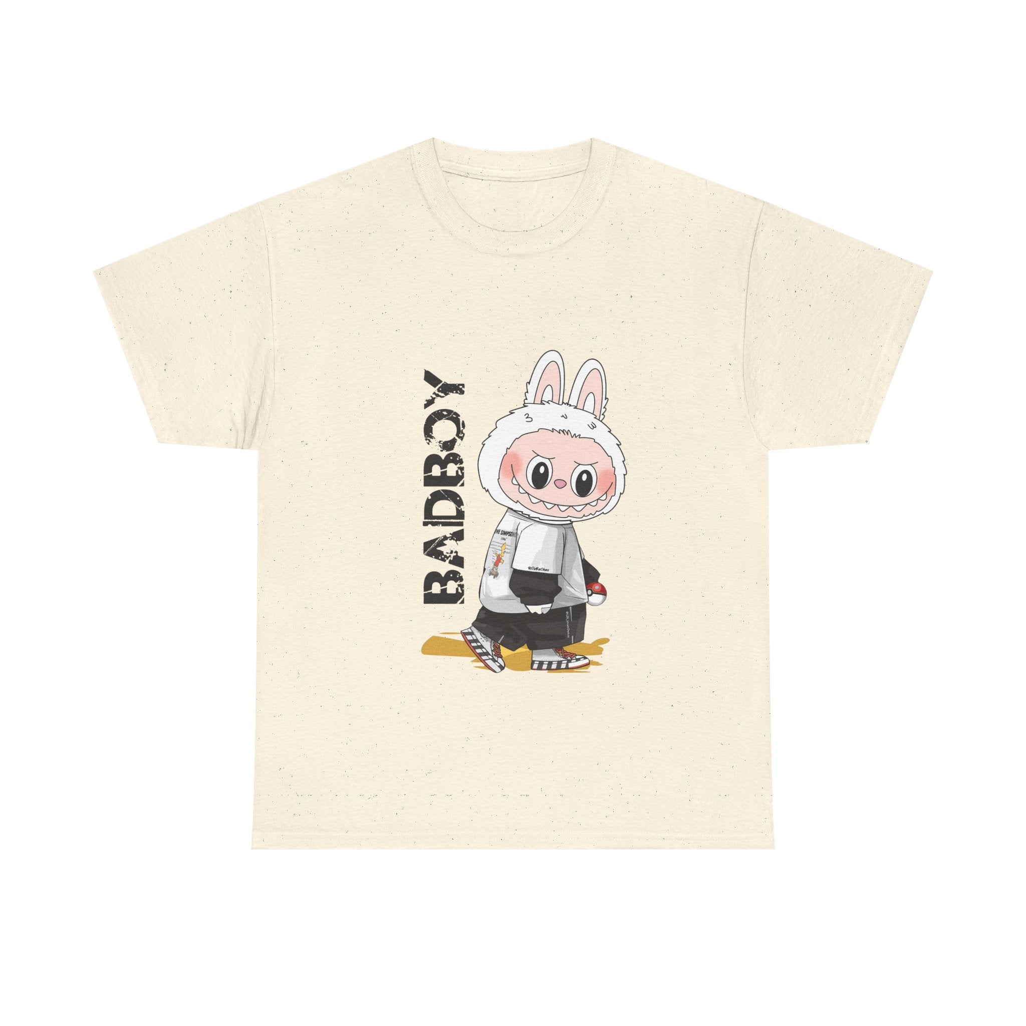 Cute Badboy Bunny Unisex Cotton Tee, Graphic Tee, Casual Wear, Cartoon T-Shirt, Gift for Animal Lovers, Streetwear