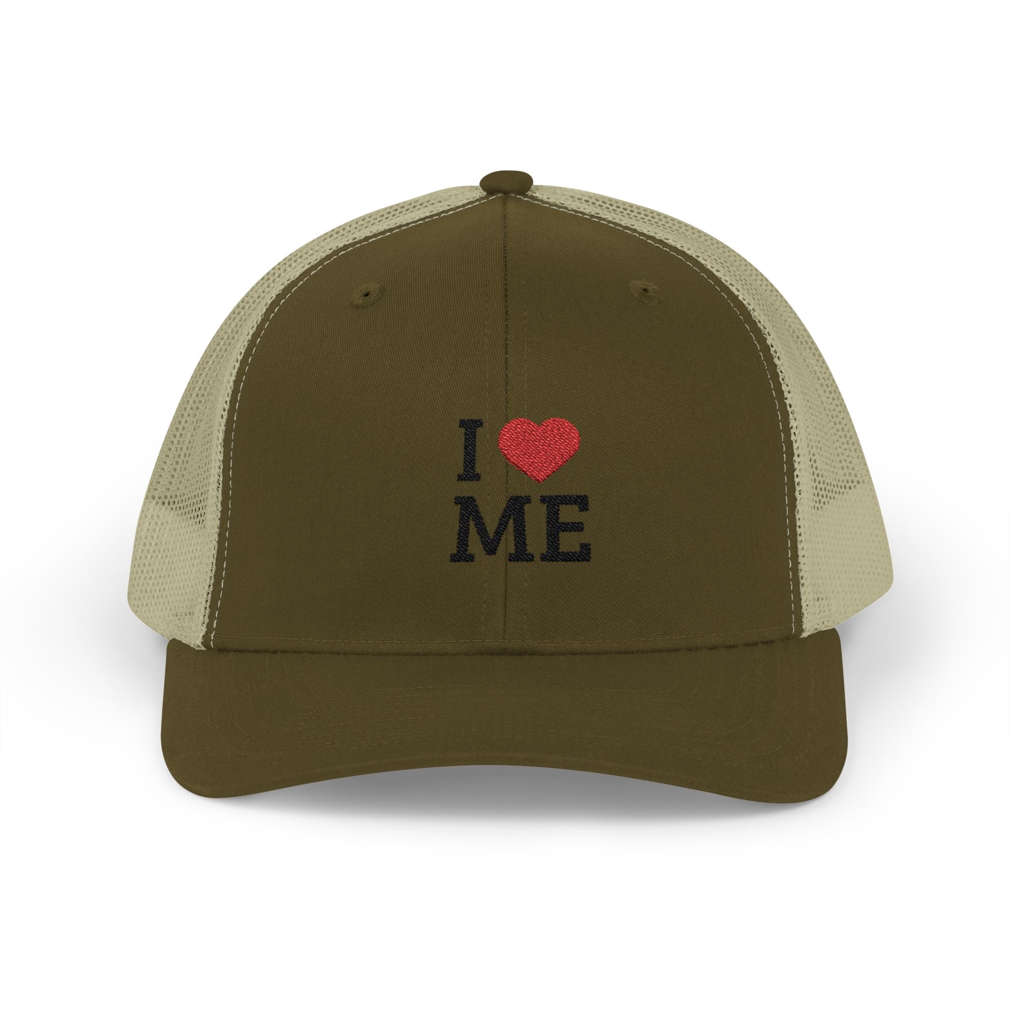 I  ME Embroidered Trucker Cap — Self-Love Snapback Hat