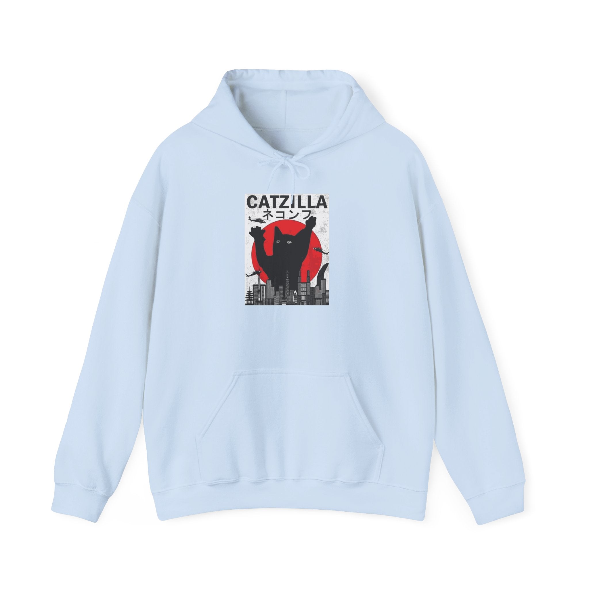 Unisex Catzilla Hoodie | Cozy Sweatshirt for Cat Lovers, Unique Gift for Pet Owners, Funny Cat Lover Apparel, Trendy Streetwear