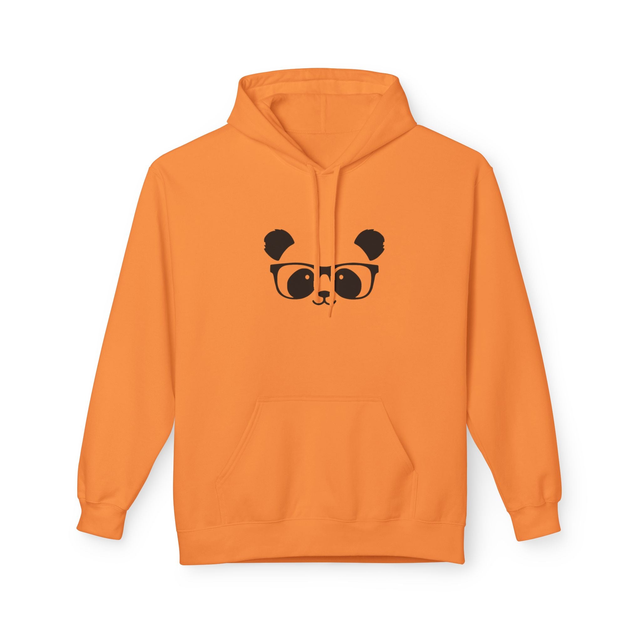 Panda Glasses Hoodie — Cute Minimalist Panda Face Pullover