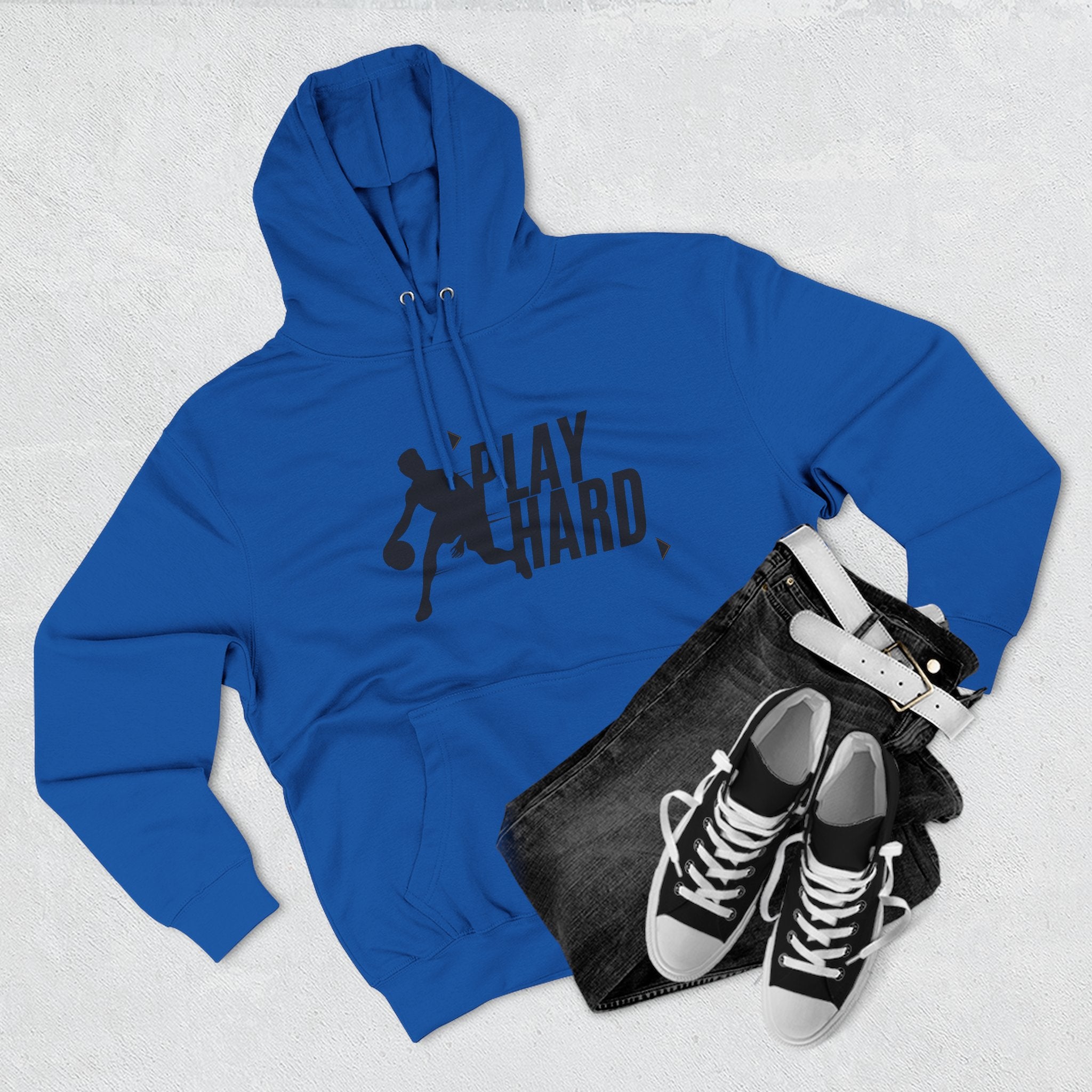 Play Hard Basketball Hoodie - Athletic Sportswear Pullover