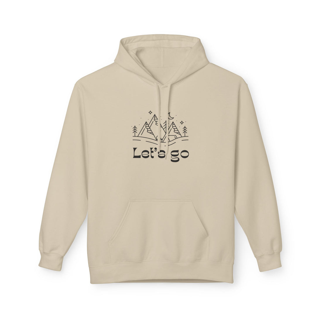 Let’s Go Camping Hoodie — Minimal Outdoor Adventure Pullover