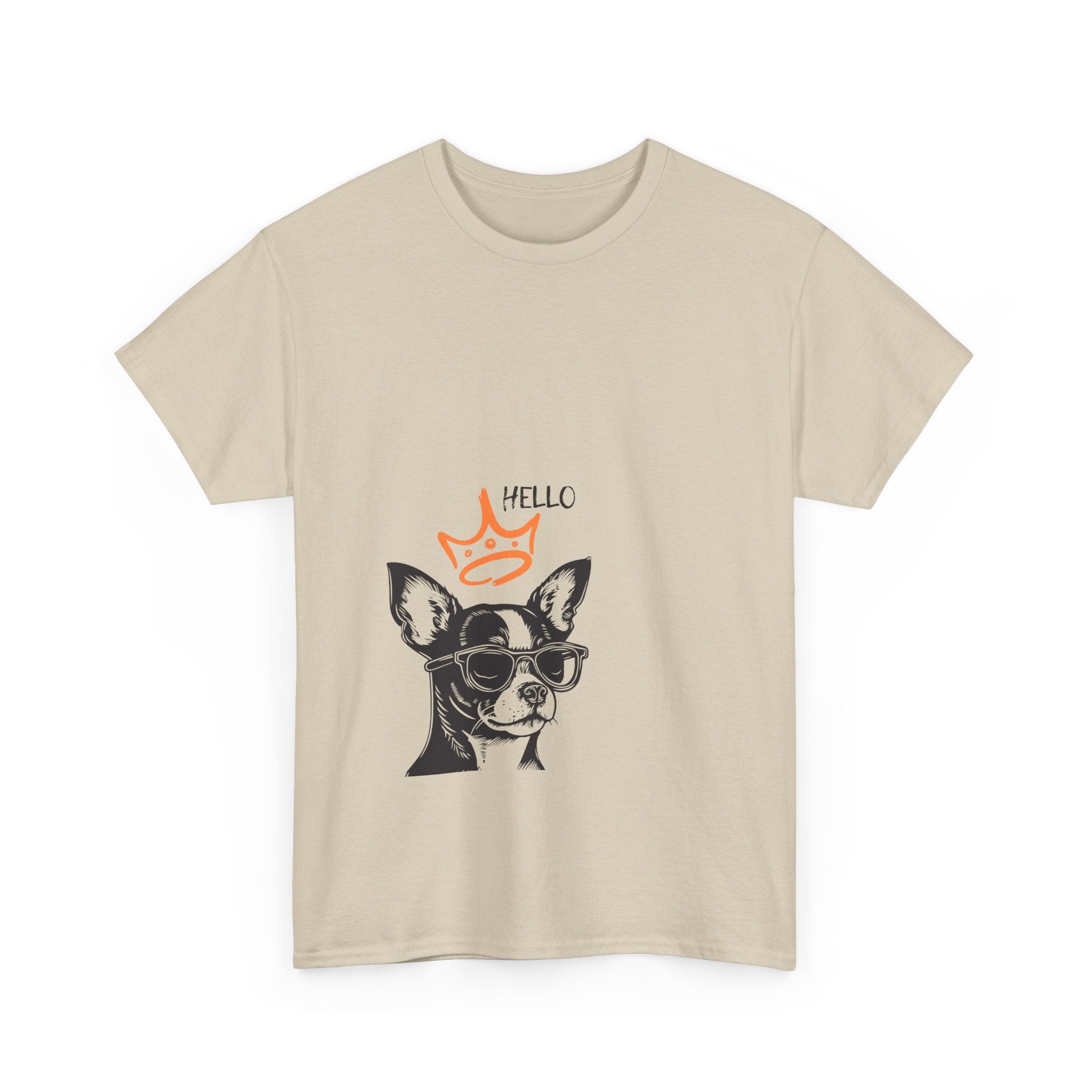 Chihuahua Crown Tee — Cute Sunglasses Dog Graphic T-Shirt