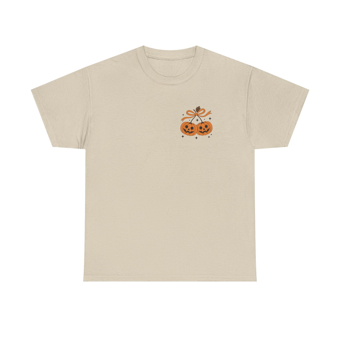 Halloween Ghost & Pumpkin Tee, Unisex Halloween Shirt, Spooky T-Shirt, Fall Fashion, Trick or Treat Top, Seasonal Apparel