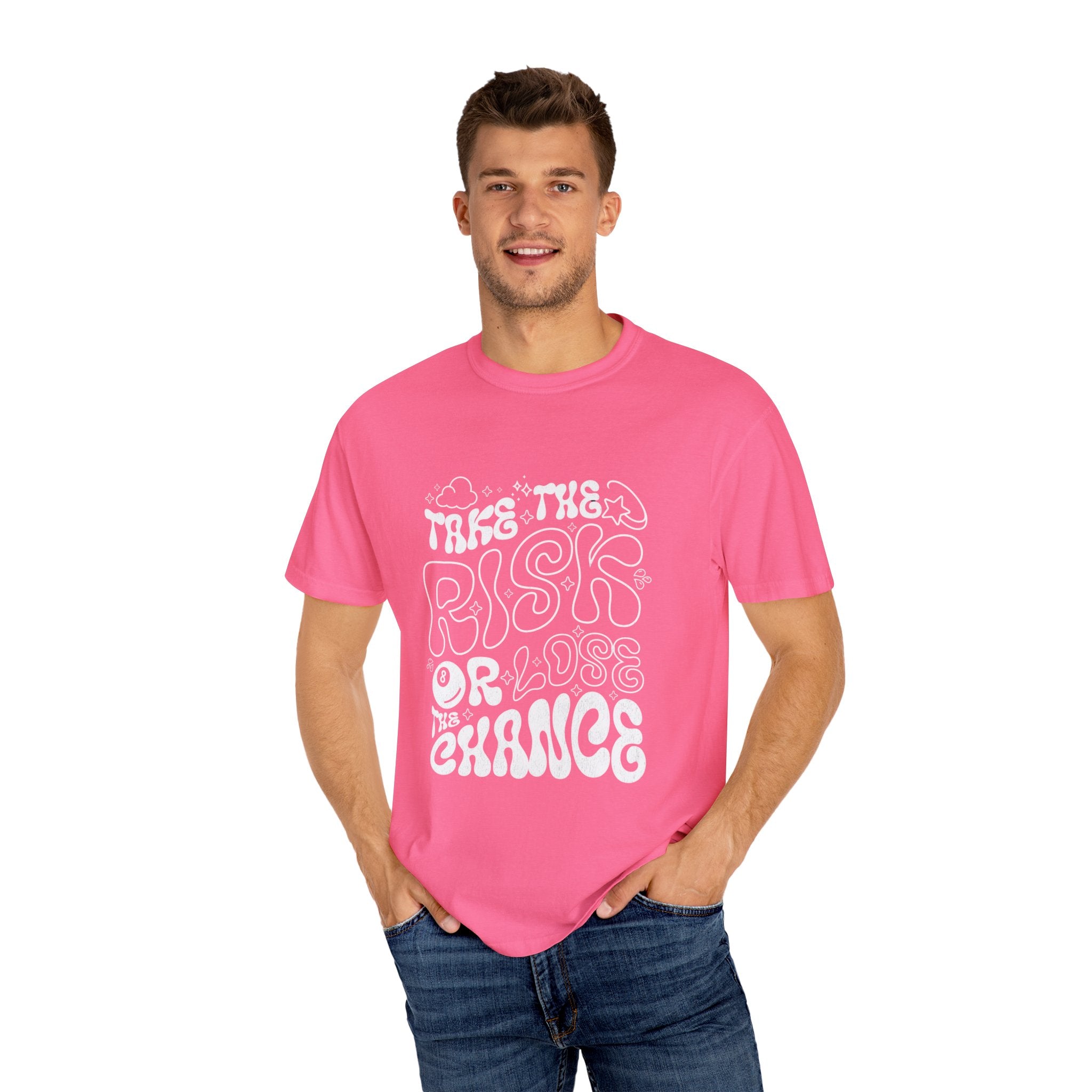 Motivational Unisex T-Shirt: 'Take the Risk or Lose the Chance'