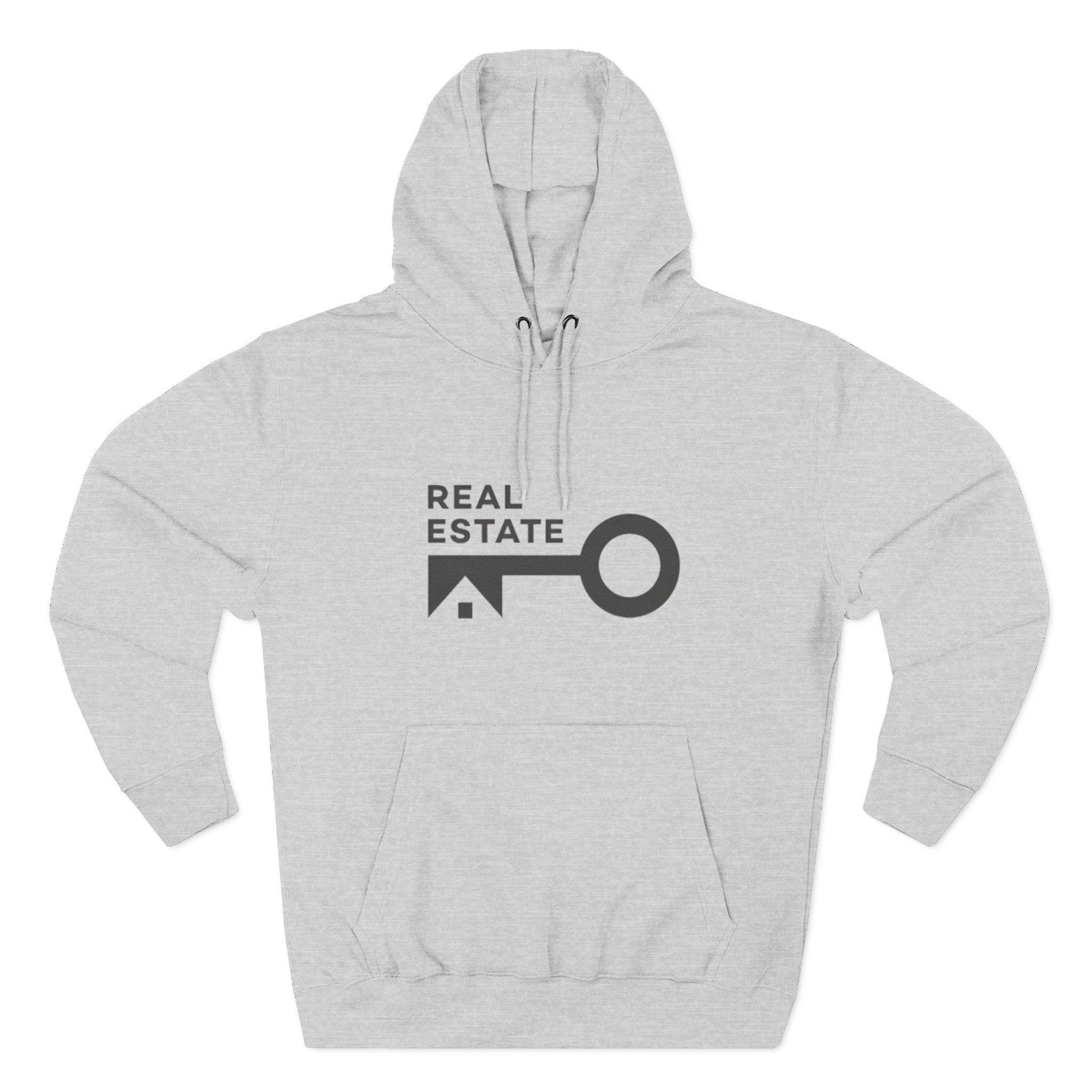 Real Estate Key Logo Hoodie — Realtor Fleece Pullover