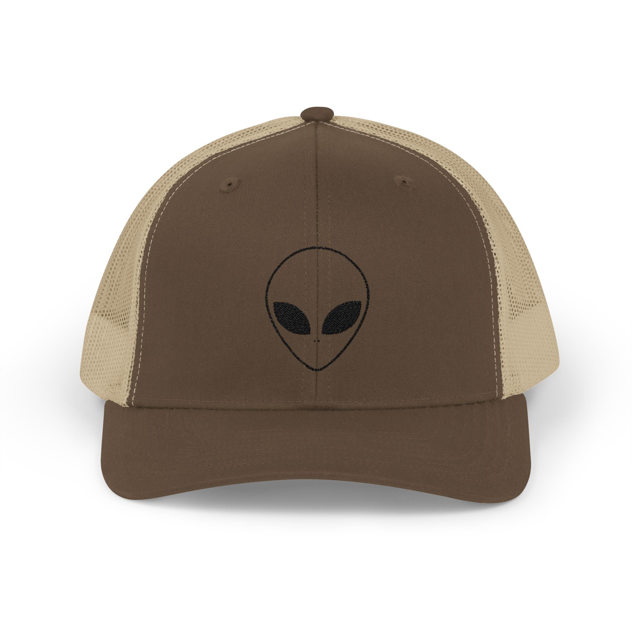 Alien Embroidered Snapback Trucker Cap, Cool Hat, Unique Gift for UFO Lovers, Casual Wear, Festival Fashion, Fun Accessory