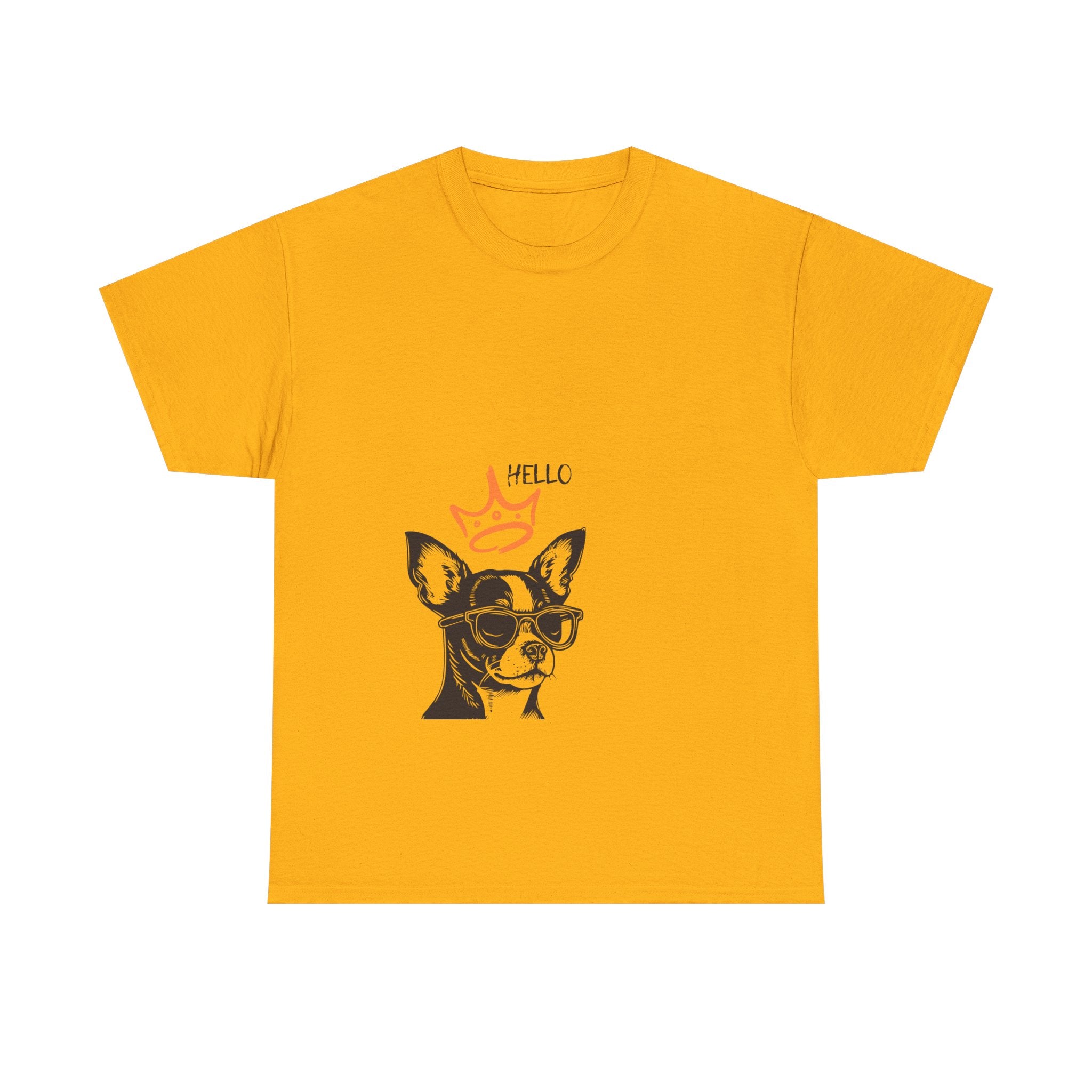 Chihuahua Crown Tee — Cute Sunglasses Dog Graphic T-Shirt
