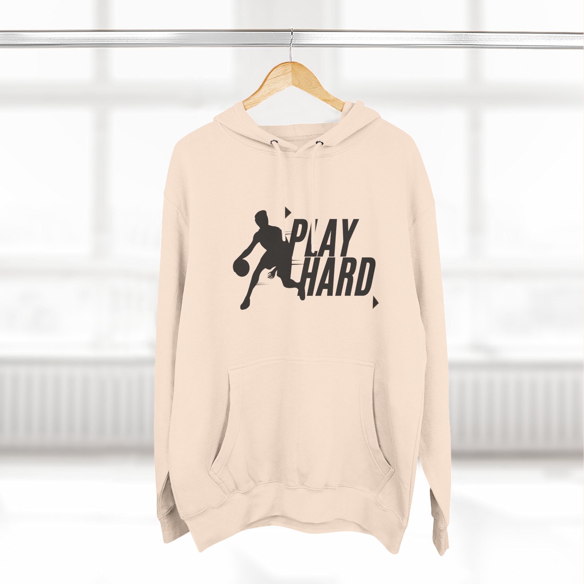 Play Hard Basketball Hoodie - Athletic Sportswear Pullover