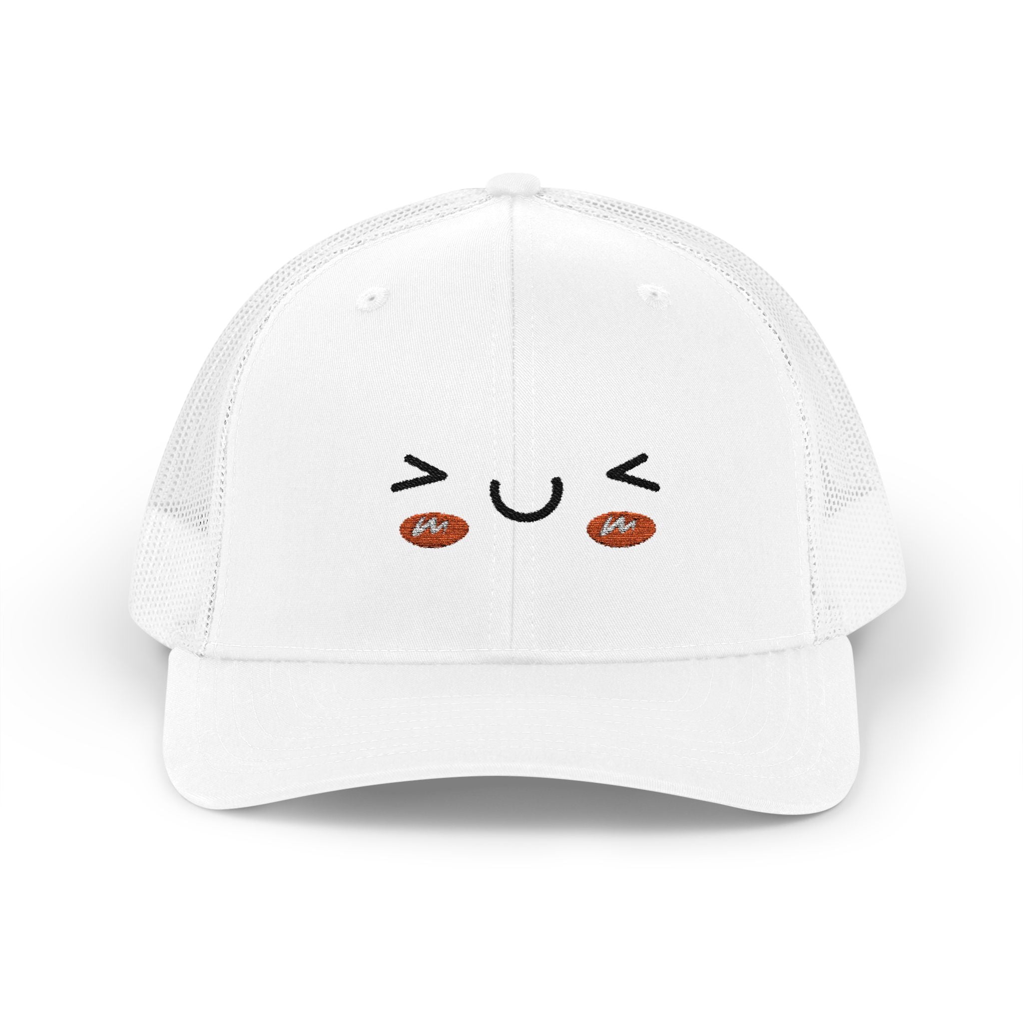 Kawaii Blushing Face Snapback Trucker Cap