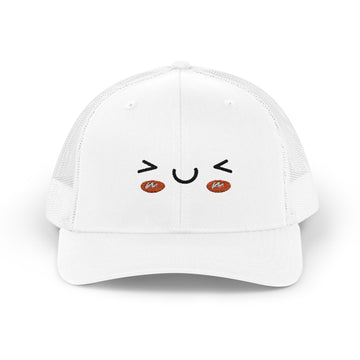 Kawaii Blushing Face Snapback Trucker Cap