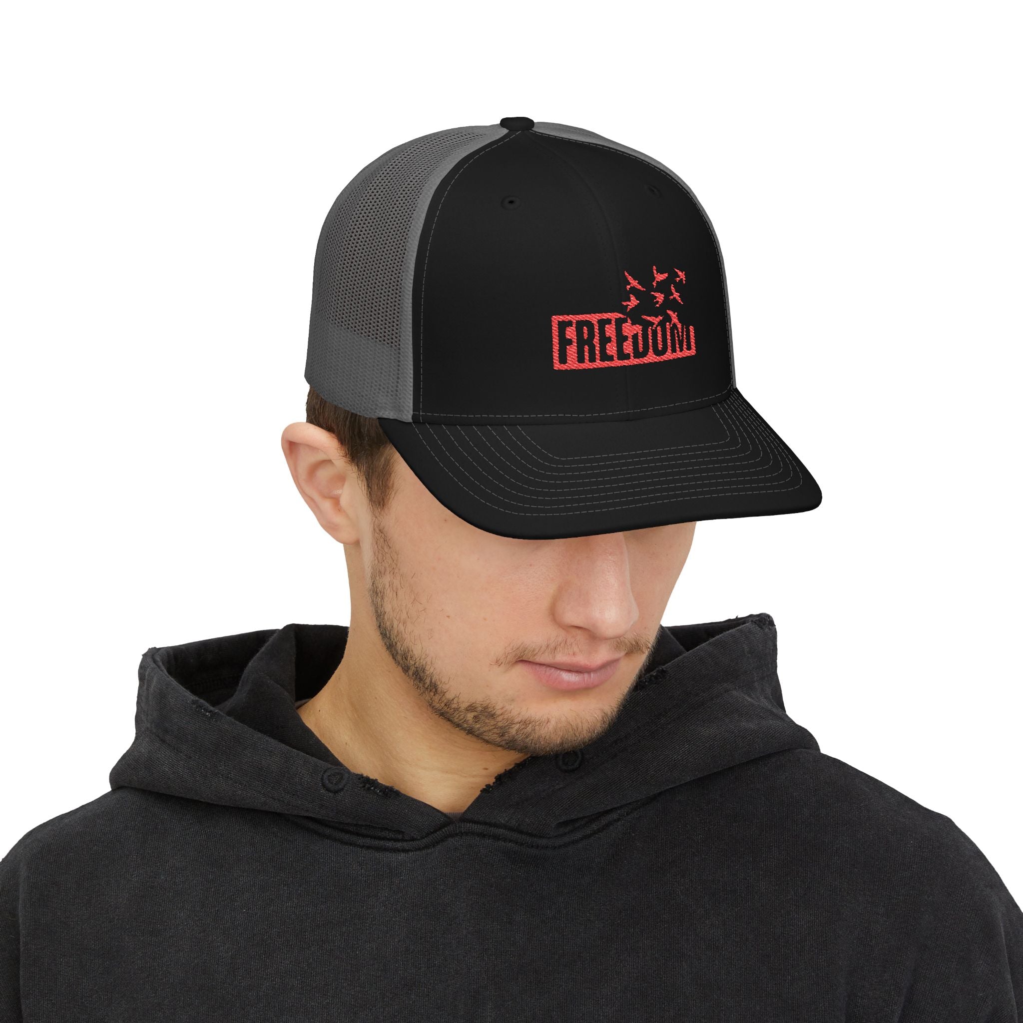 Freedom Embroidered Trucker Cap