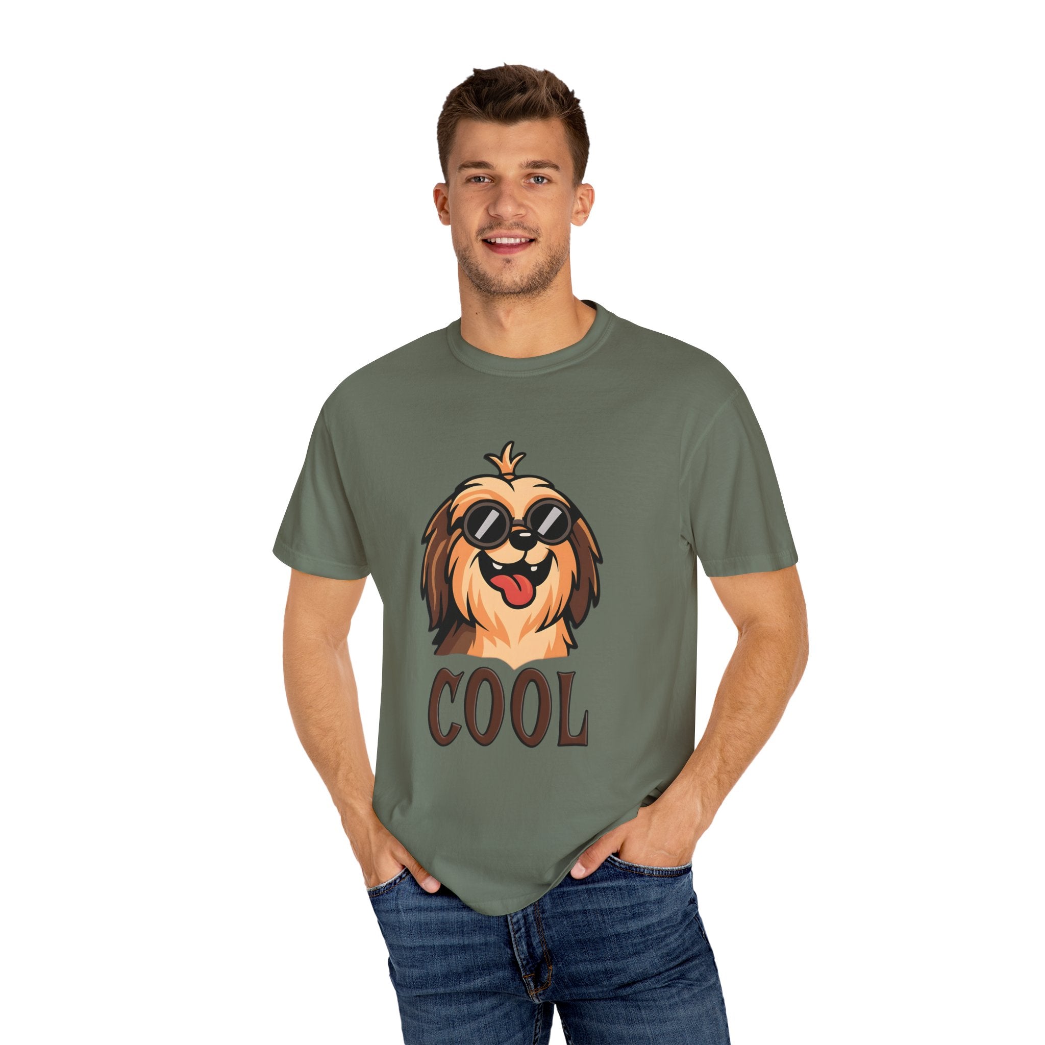 Cool Dog Graphic T-Shirt, Unisex Pet Lover Tee, Fashionable Casual Wear, Gift for Dog Owners, Summer Wardrobe Essential