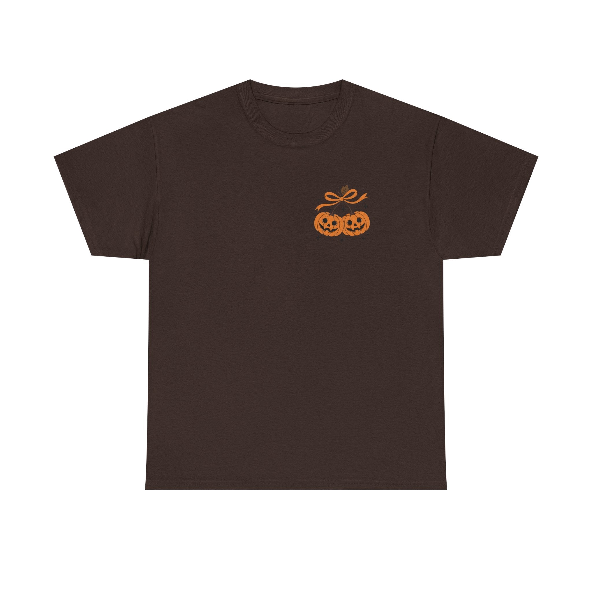 Halloween Ghost & Pumpkin Tee, Unisex Halloween Shirt, Spooky T-Shirt, Fall Fashion, Trick or Treat Top, Seasonal Apparel