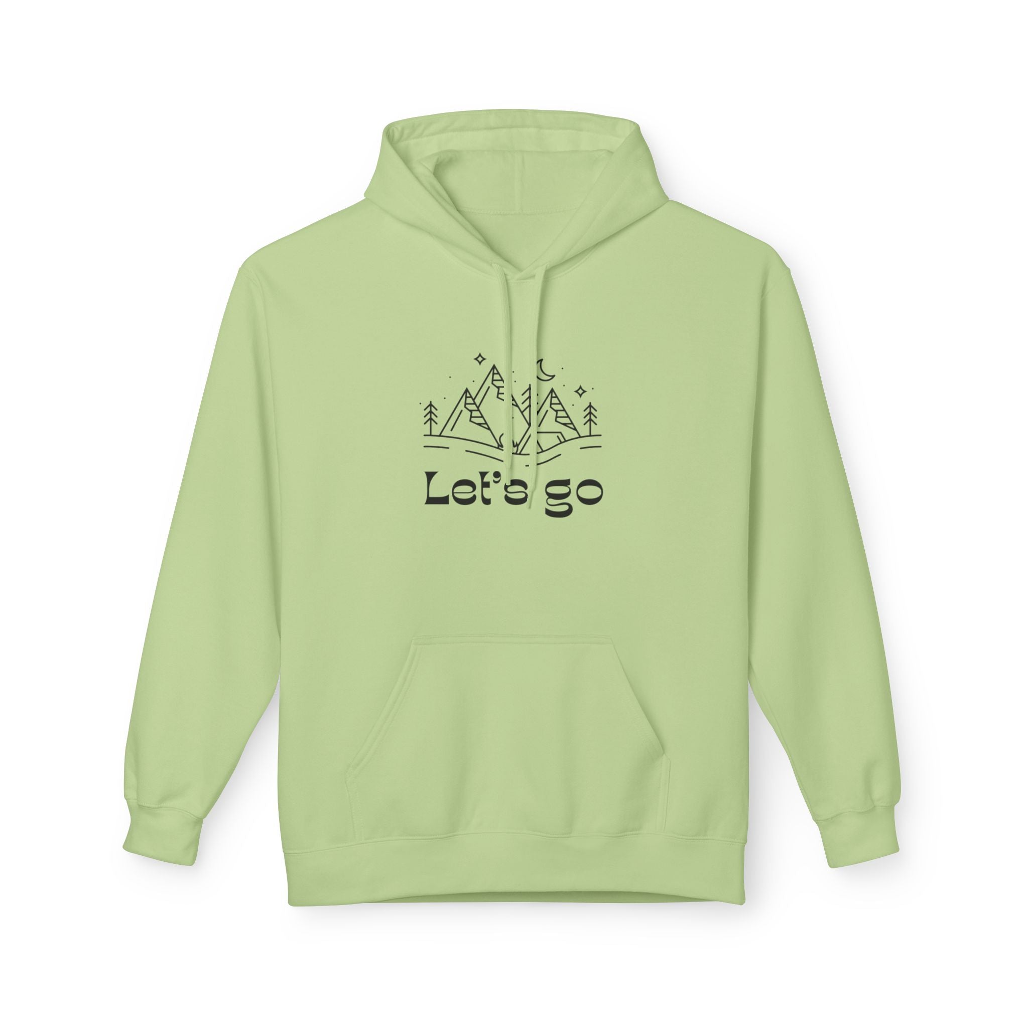 Let’s Go Camping Hoodie — Minimal Outdoor Adventure Pullover