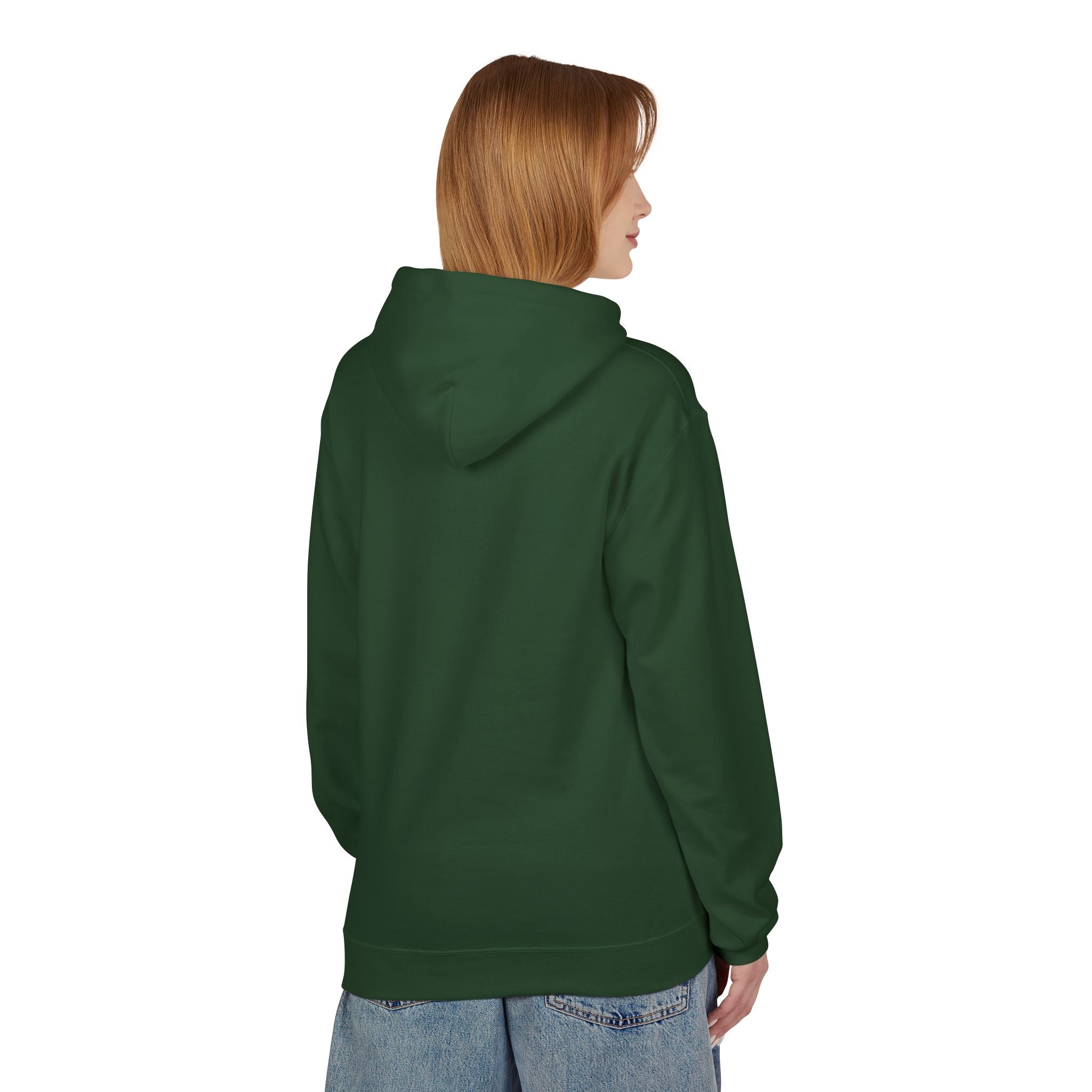 Trendy Unisex Fleece Hoodie with Artistic Design