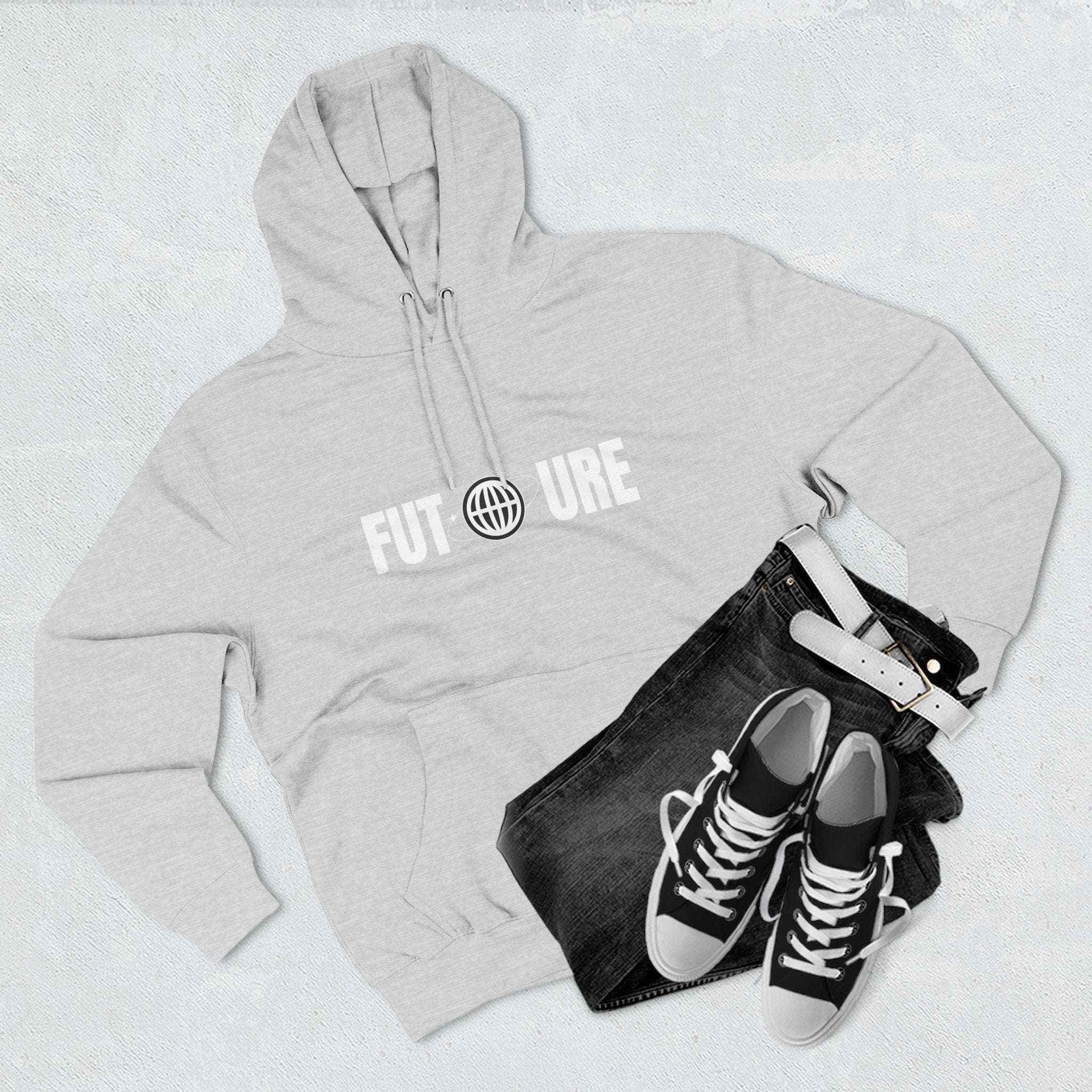 Future Logo Hoodie — Minimalist Graphic Fleece Pullover