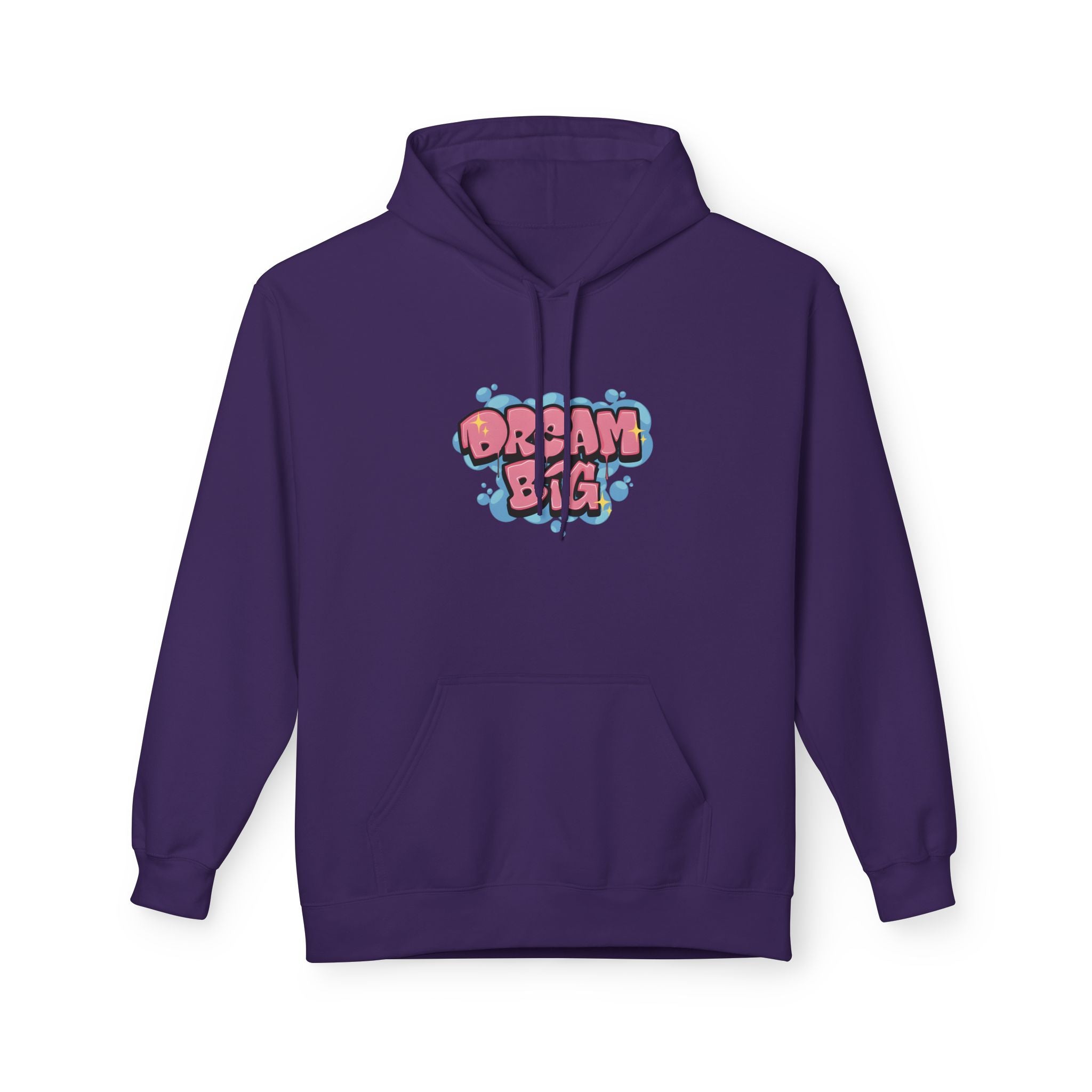 Dream Big Hoodie — Cute Bubble Letter Graphic Pullover