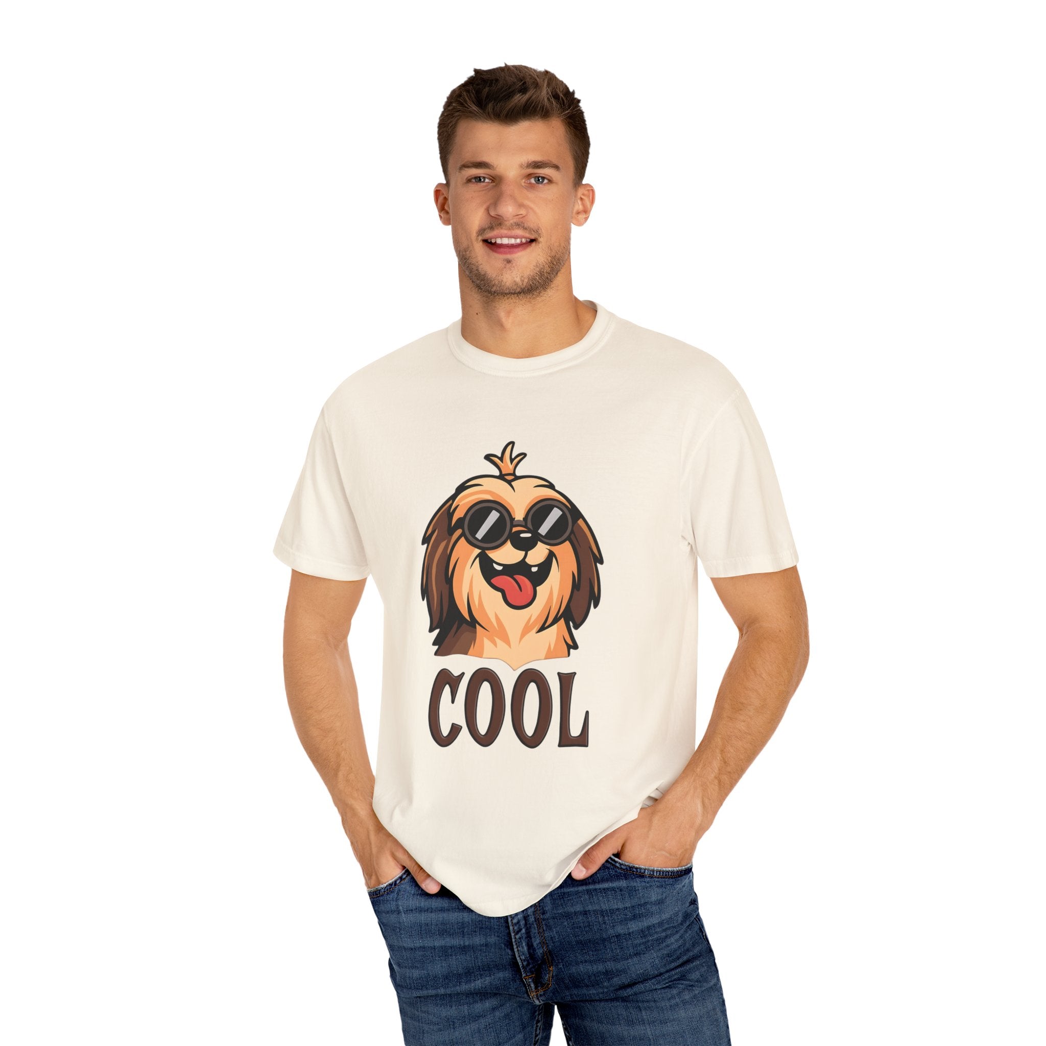 Cool Dog Graphic T-Shirt, Unisex Pet Lover Tee, Fashionable Casual Wear, Gift for Dog Owners, Summer Wardrobe Essential