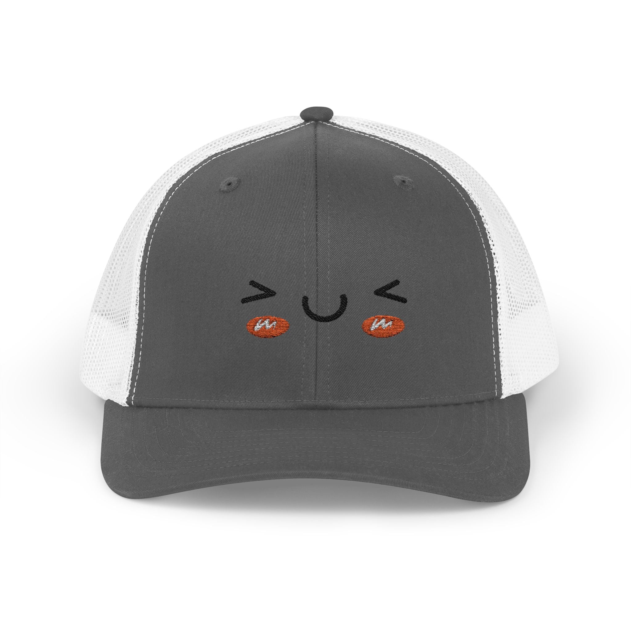 Kawaii Blushing Face Snapback Trucker Cap