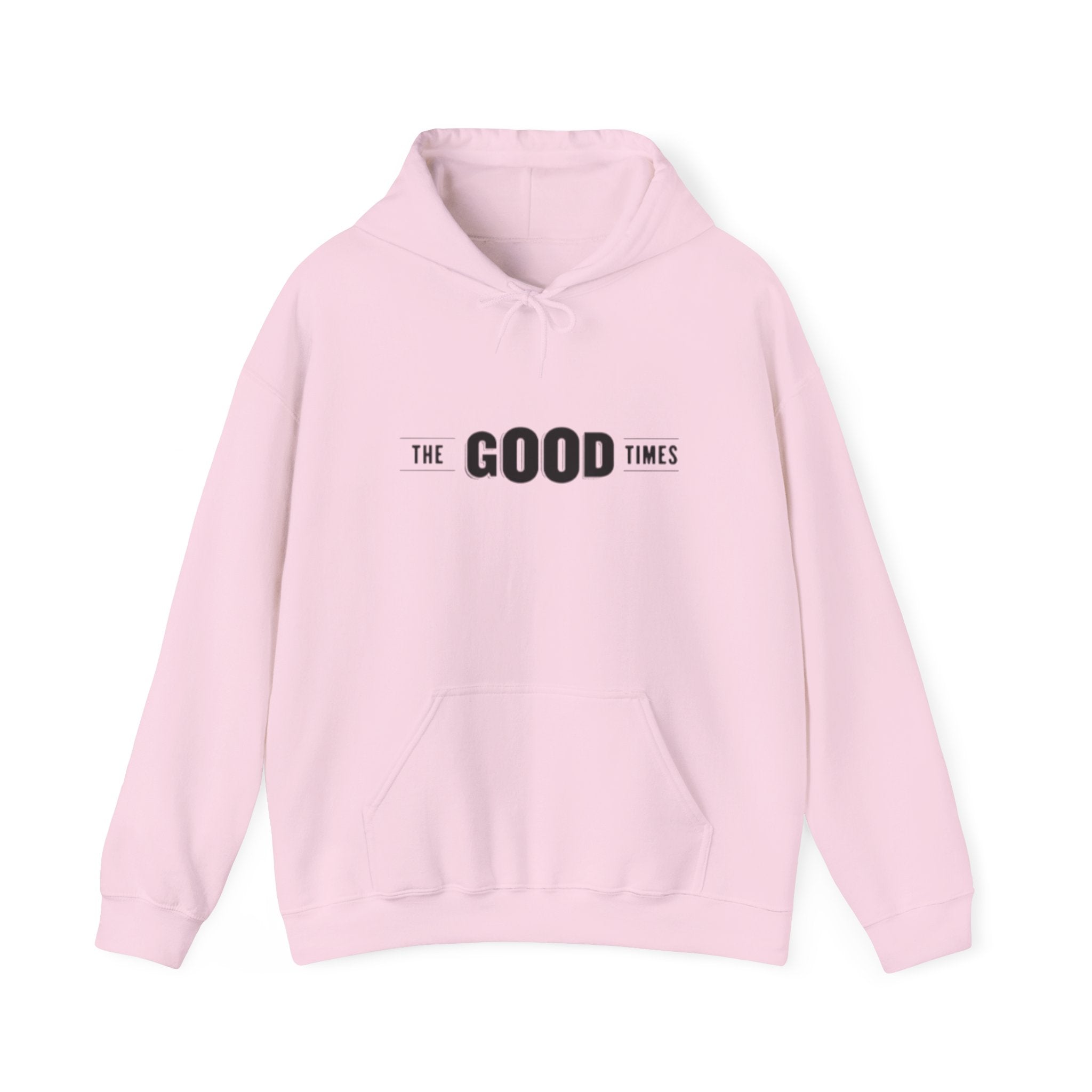 The Good Times Hoodie — Minimal Retro Slogan Pullover