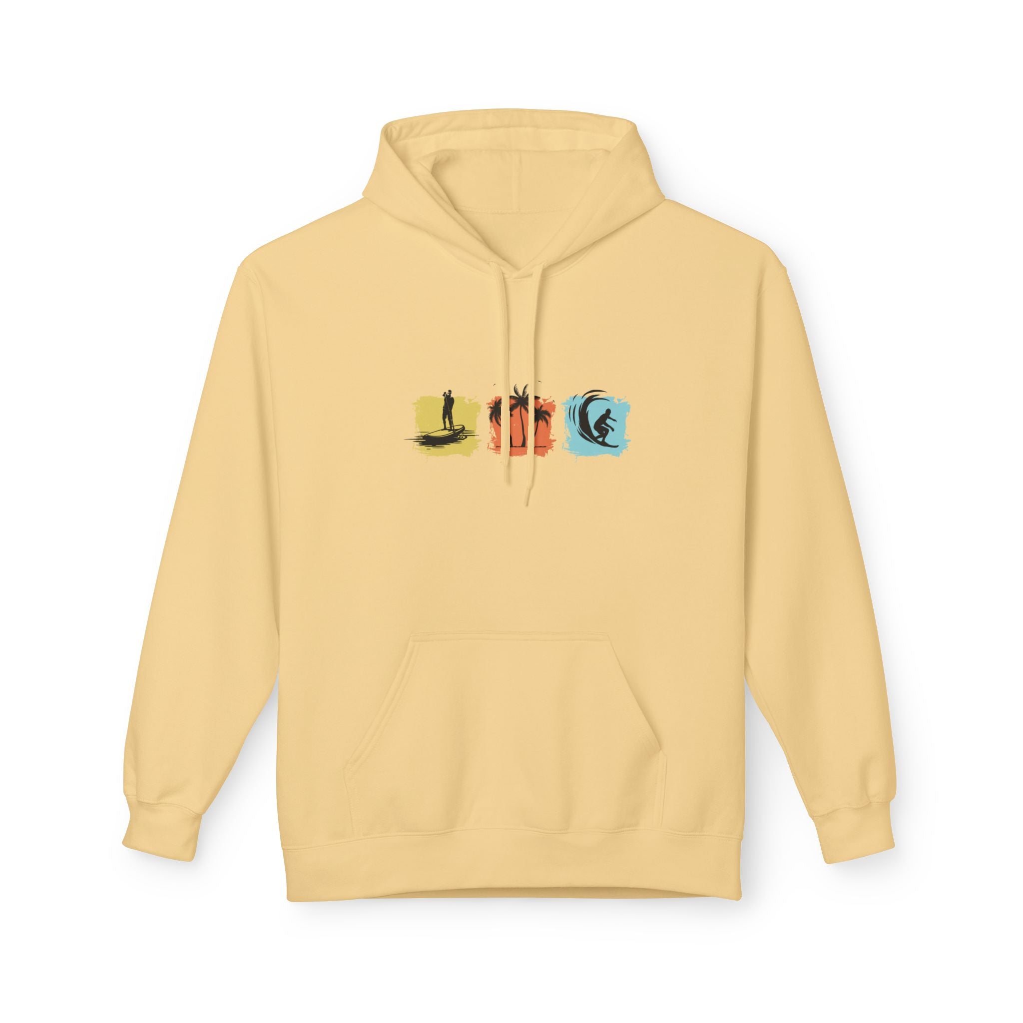 Vacation Graphic Hoodie — Retro Sunset Beach Pullover