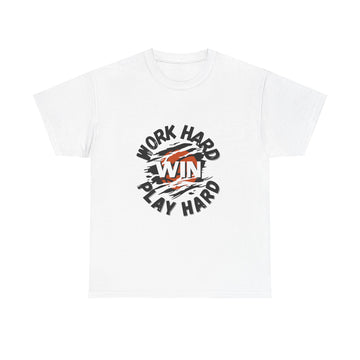 Work Hard Win Play Hard T-Shirt — Motivational Sports Graphic Tee