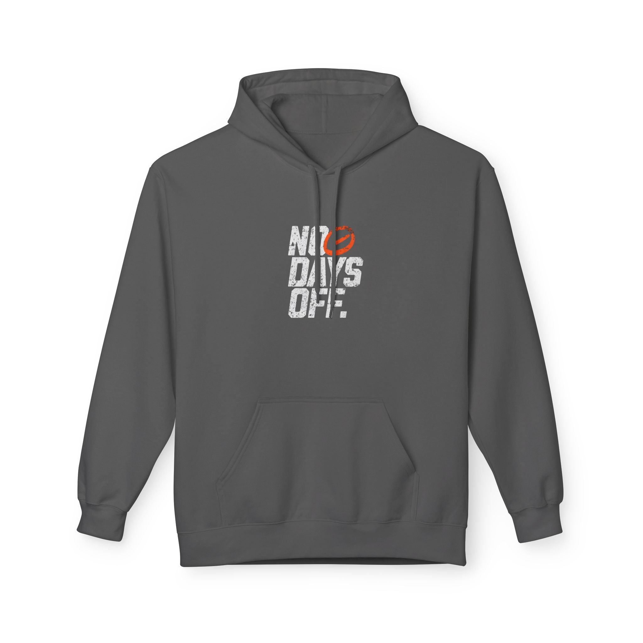 No Days Off Hoodie — Motivational Gym Fitness Pullover
