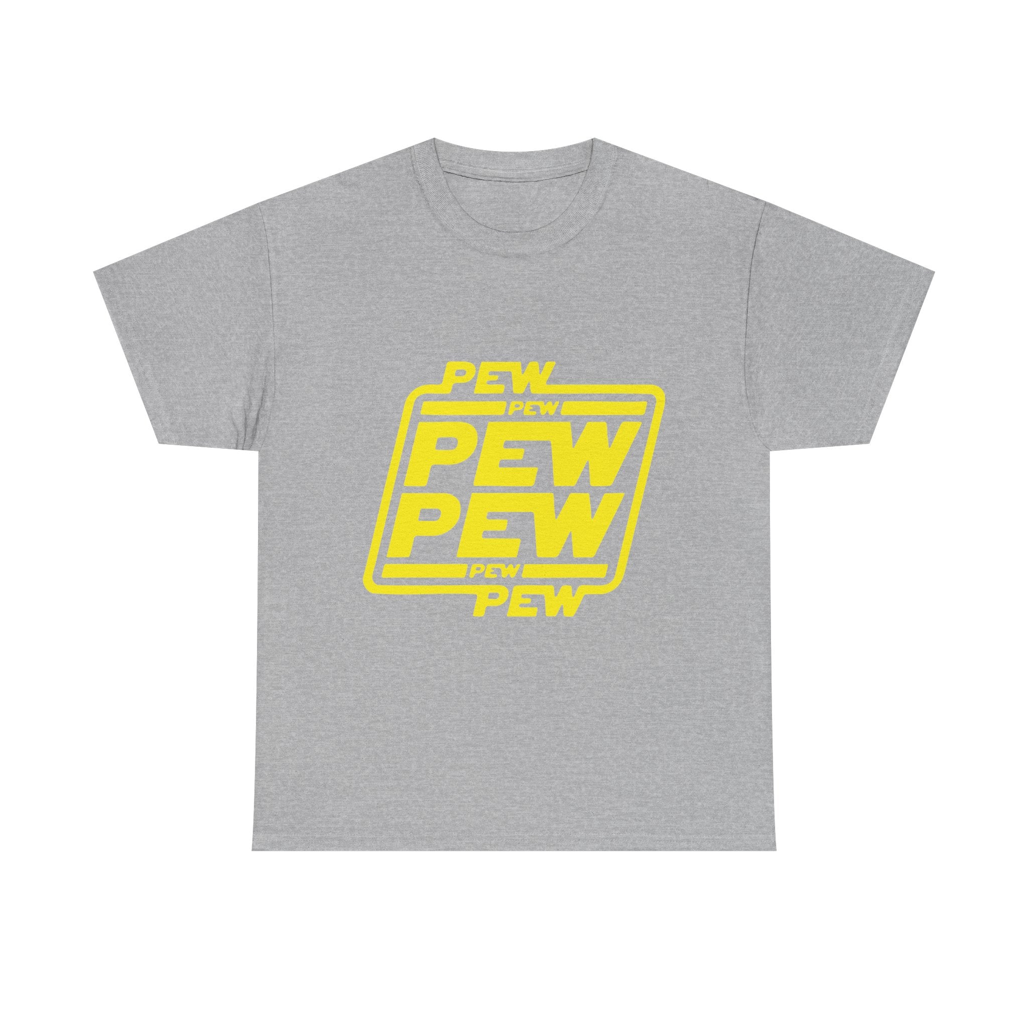 Playful Pew Pew Tee, Graphic T-Shirt, Casual Humor Top, Gift for Gamers, Unisex Cotton Tee, Fun Statement Shirt