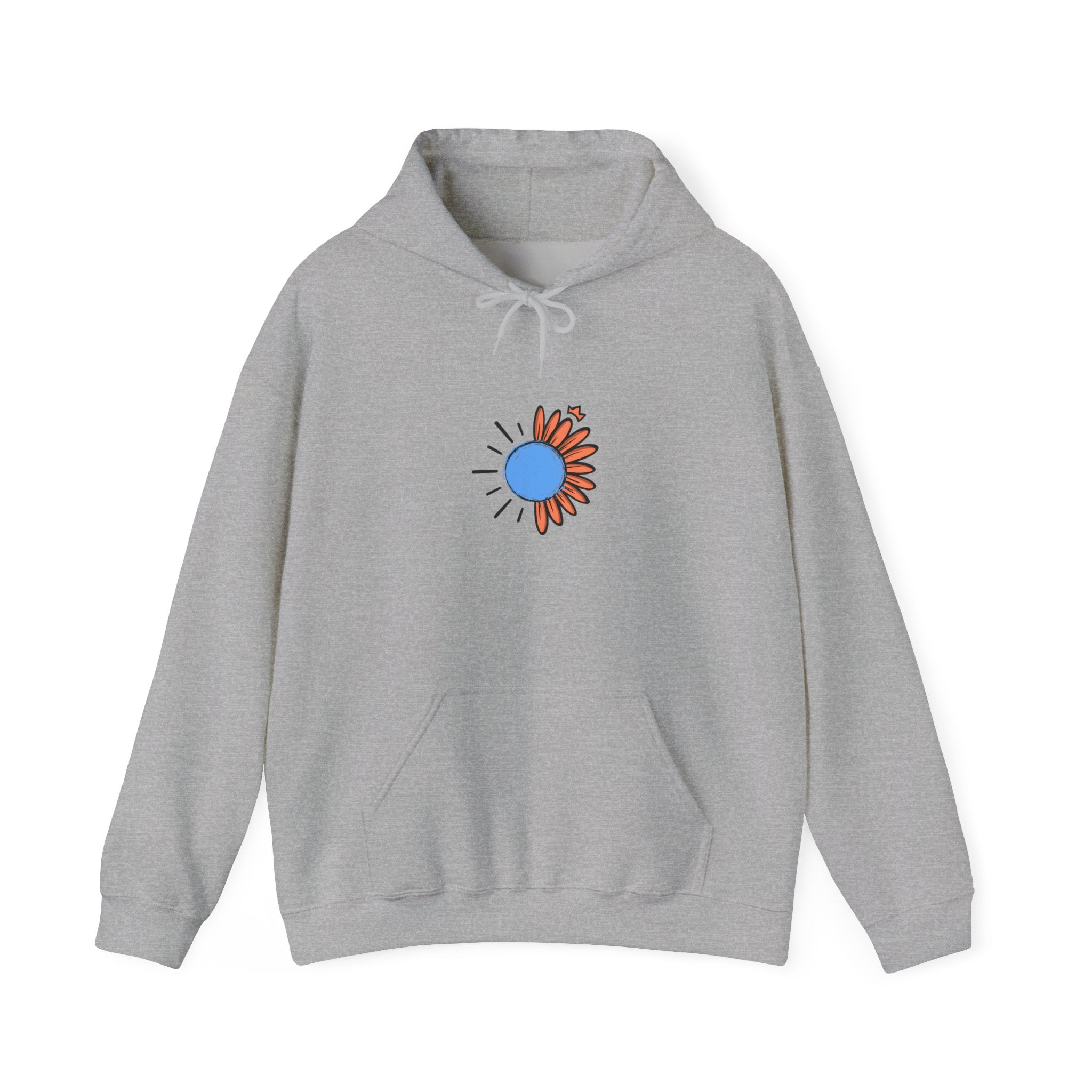 Inspirational Floral Hoodie, Cozy Sweatshirt for Mindfulness, Perfect Gift for Friends, Stay Inspired Clothing, Unisex Everyday Wear