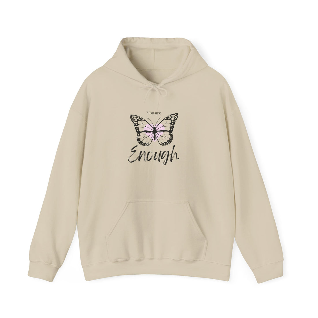 Inspirational Butterfly Graphic Hoodie - Motivational Sweatshirt for Women & Men, Perfect Gift for Birthdays, Affirmation, Everyday Wear