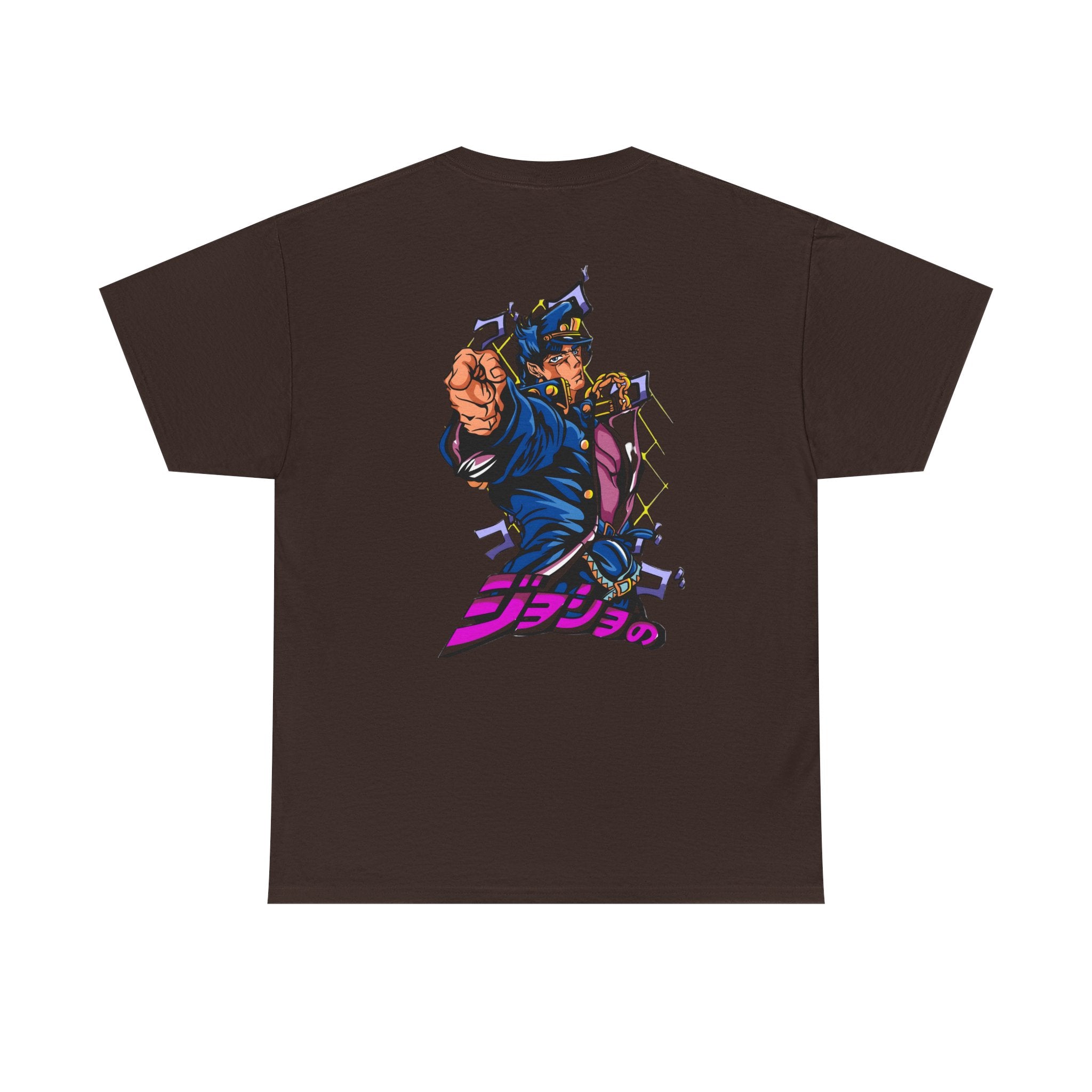 Batman & JoJo's Style Unisex Heavy Cotton Tee, Casual Wear, Graphic Tee, Streetwear, Cool Gift, Anime Shirt