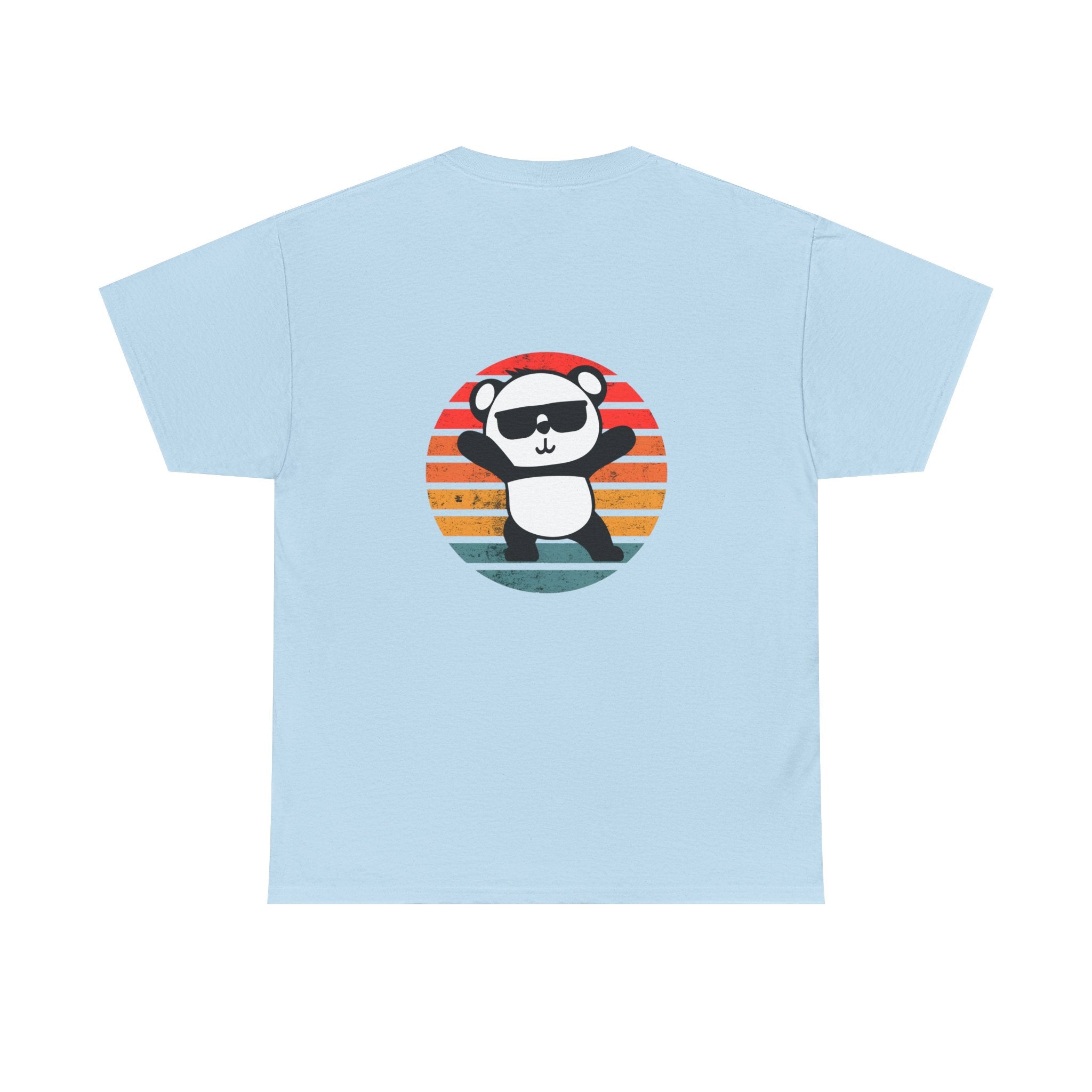 Cute Panda Retro Tee - Casual Cotton Shirt, Animal Lover Gift, Summer Style, Fun Graphic Tee, Unisex Fashion