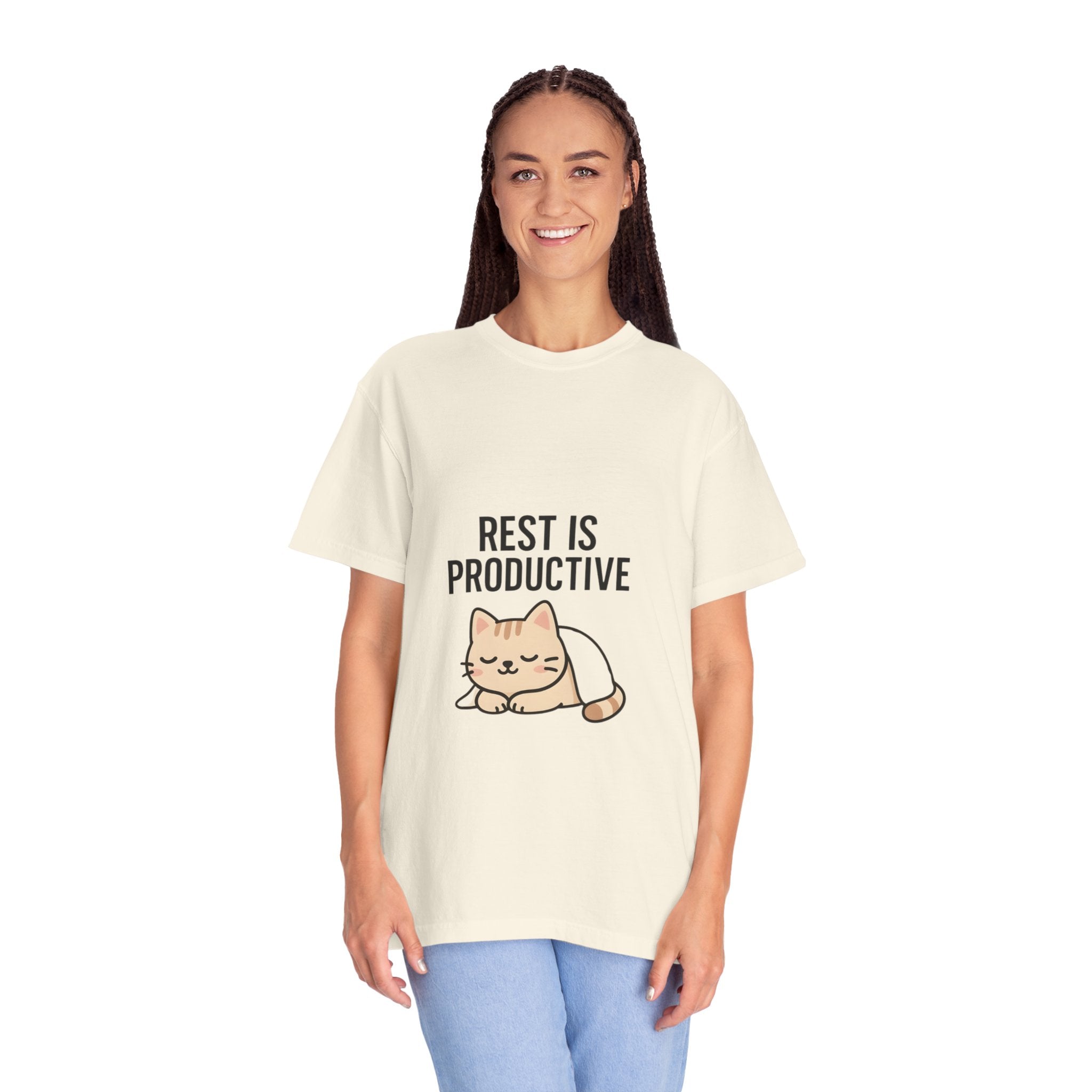 Rest Is Productive Cat T-Shirt