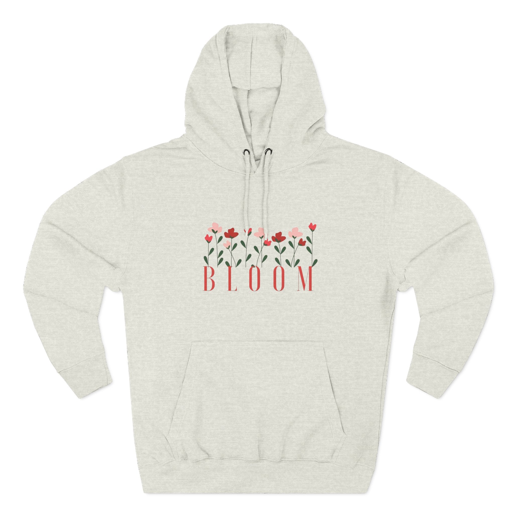 Bloom Fleece Hoodie, Floral Sweatshirt, Spring Merchanise, Gifts for Her, Cute Casual Wear