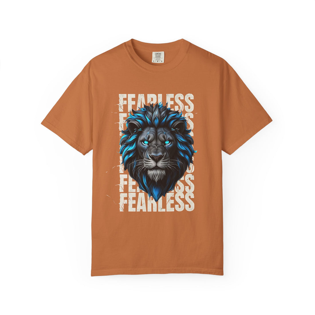Fearless Lion Graphic T-Shirt, Unisex Tee, Animal Lover Gift, Motivational Shirt, Perfect for Casual Wear