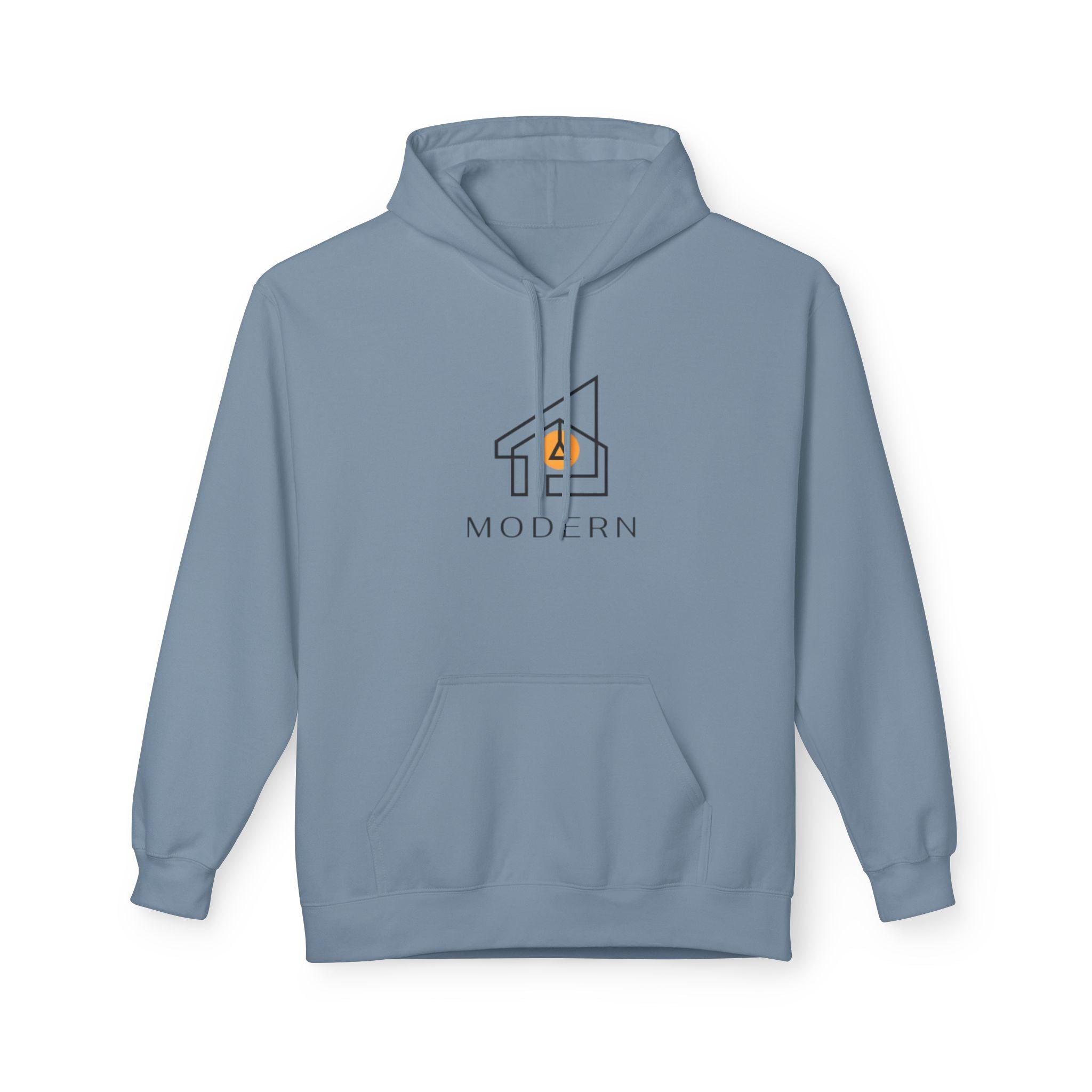 Modern House Logo Hoodie — Minimalist Real Estate Graphic Sweatshirt