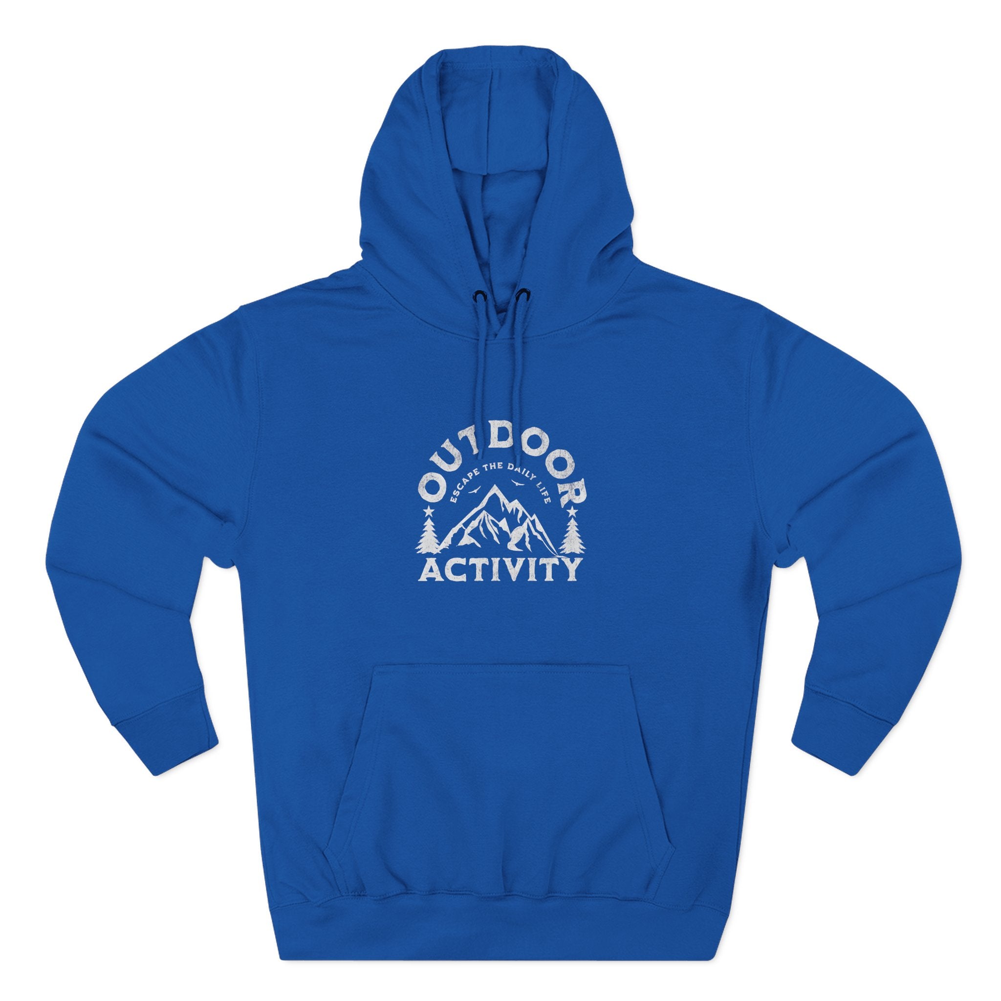 Outdoor Activity Hoodie – Vintage Mountain Camping Graphic Pullover