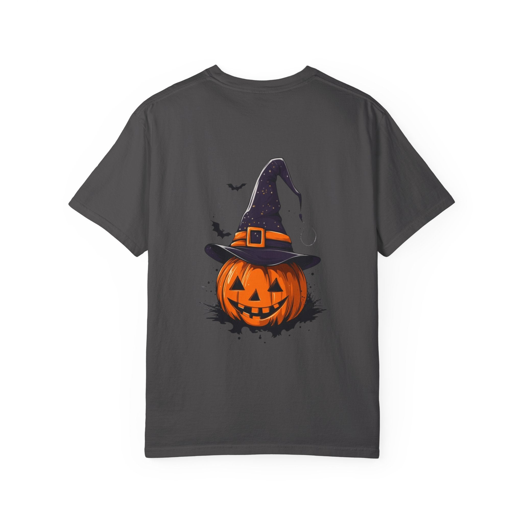 Halloween Unisex Garment-Dyed T-Shirt, Pumpkin Tee, Spooky Apparel, Fall Festival Shirt, Trick-or-Treat Top, Halloween Costume