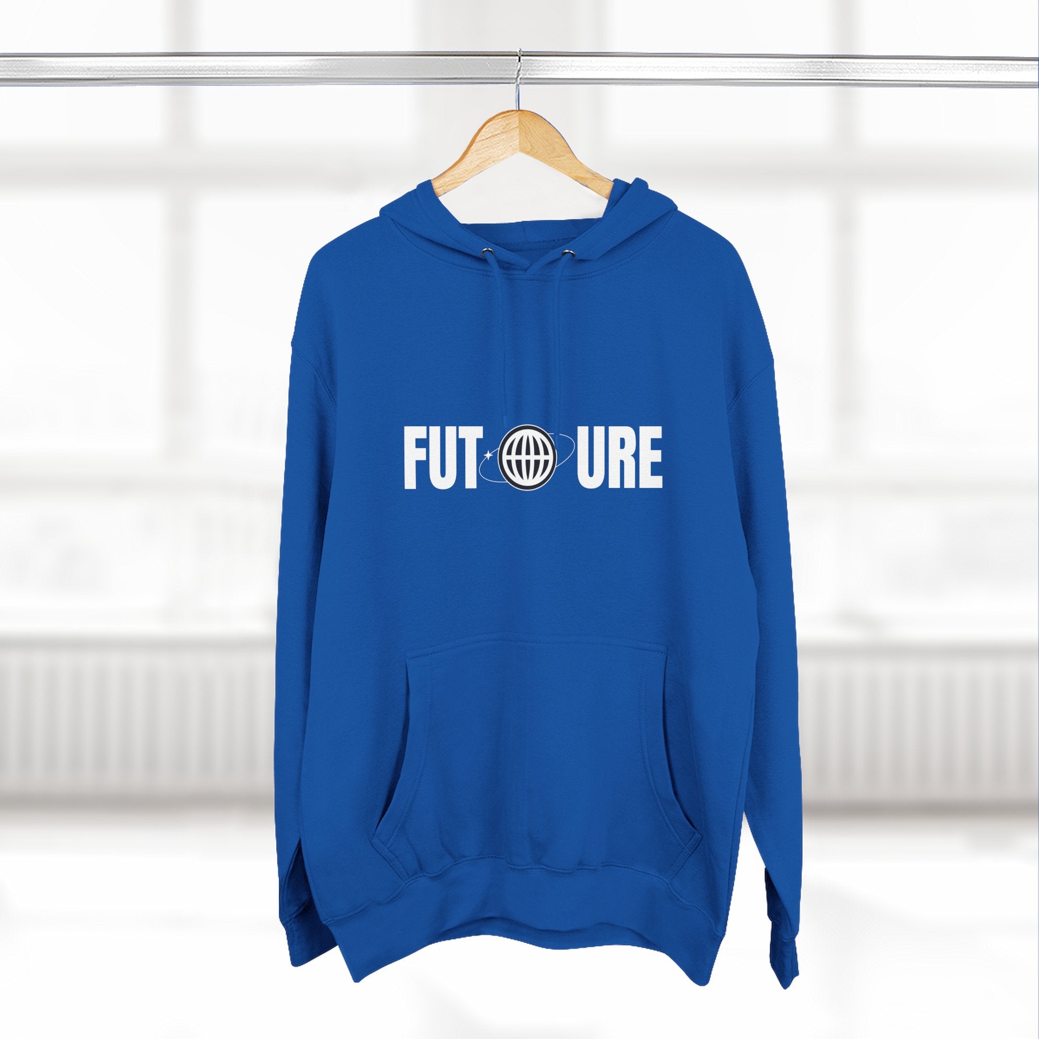 Future Logo Hoodie — Minimalist Graphic Fleece Pullover