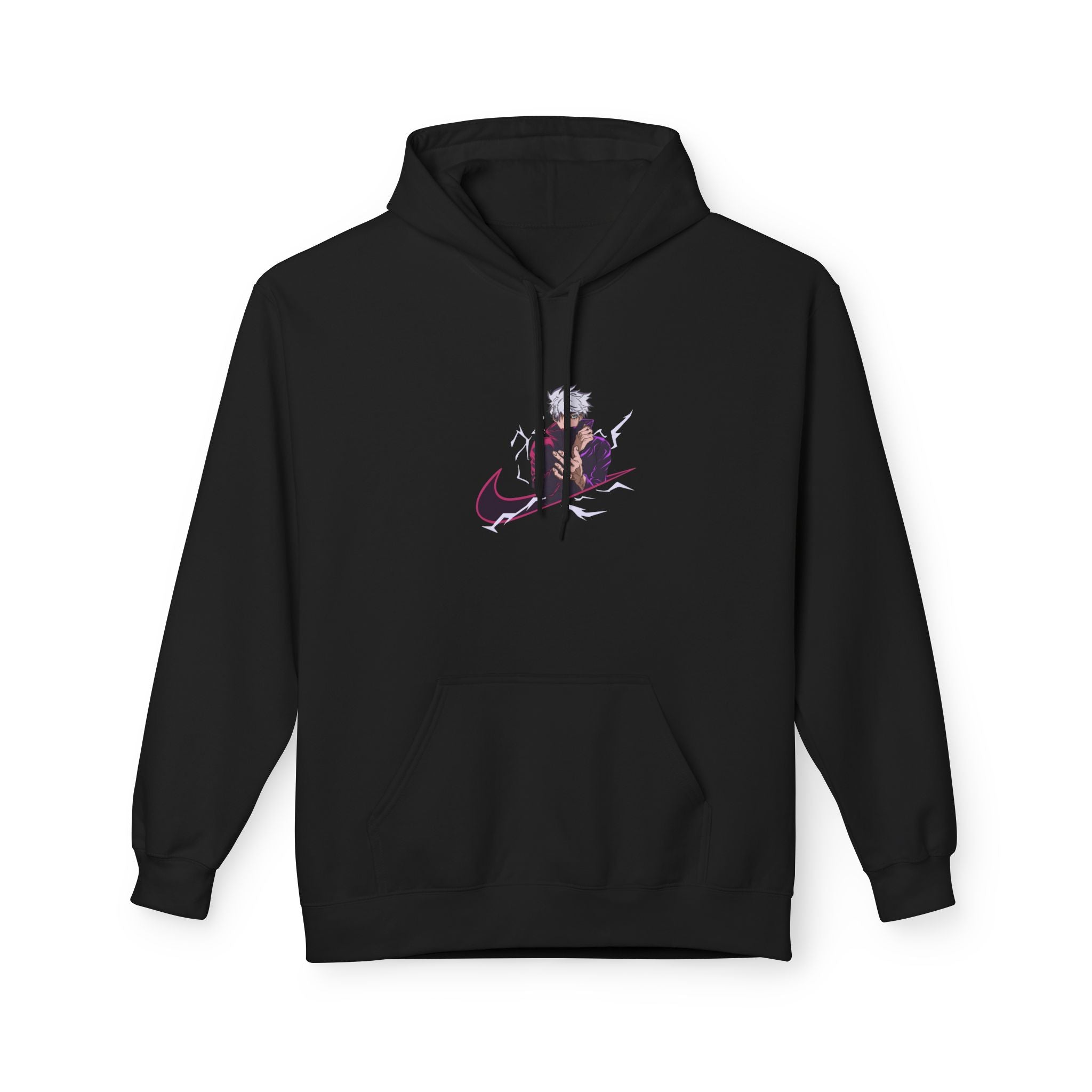 Trendy Unisex Fleece Hoodie with Artistic Design