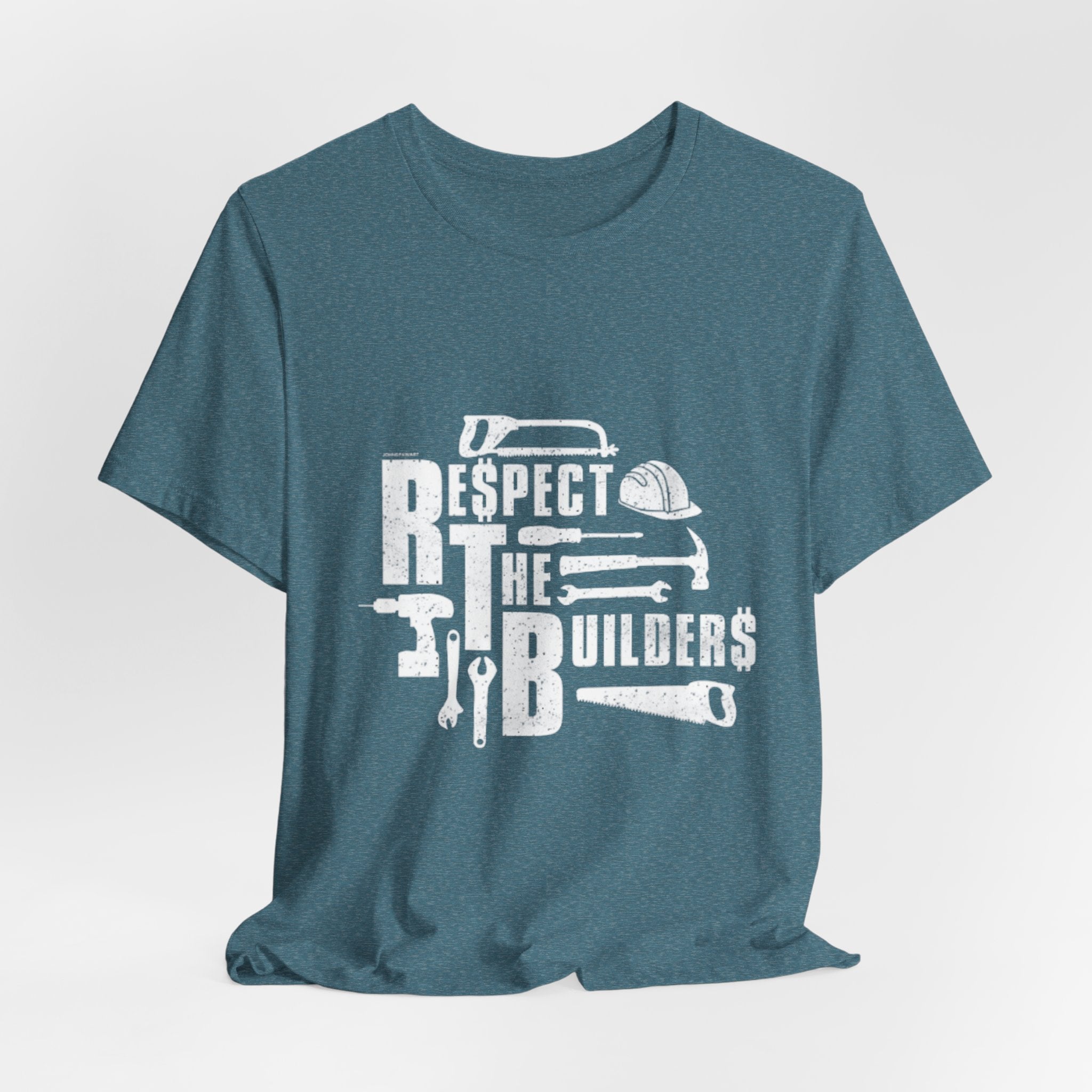 Respect The Builders T-Shirt – Construction Tools Graphic Tee