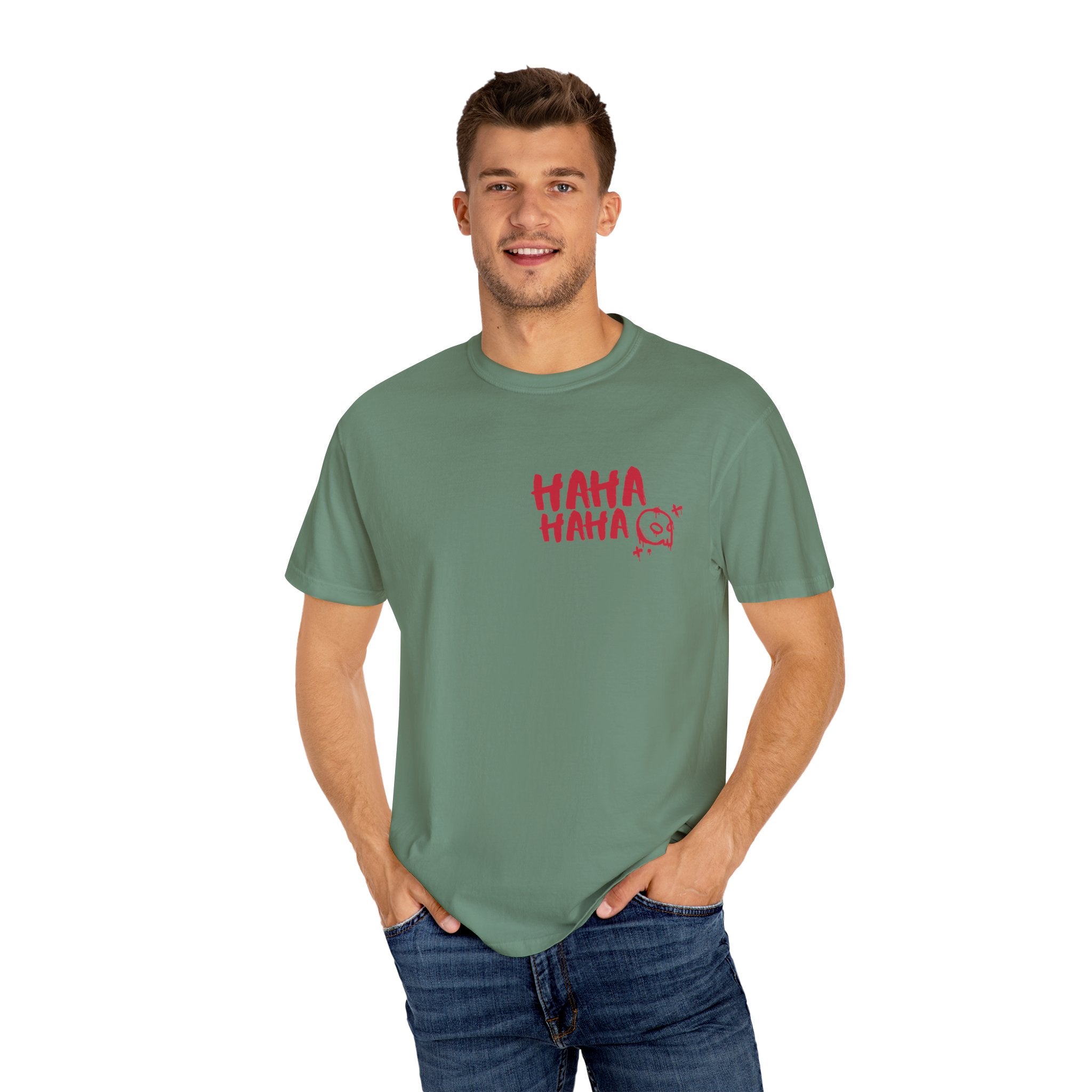 Playful Batman Joker T-shirt, Unisex Funny Tee, Graphic Tee for Fans, Gift for Superhero Lovers, Comic-Inspired Apparel
