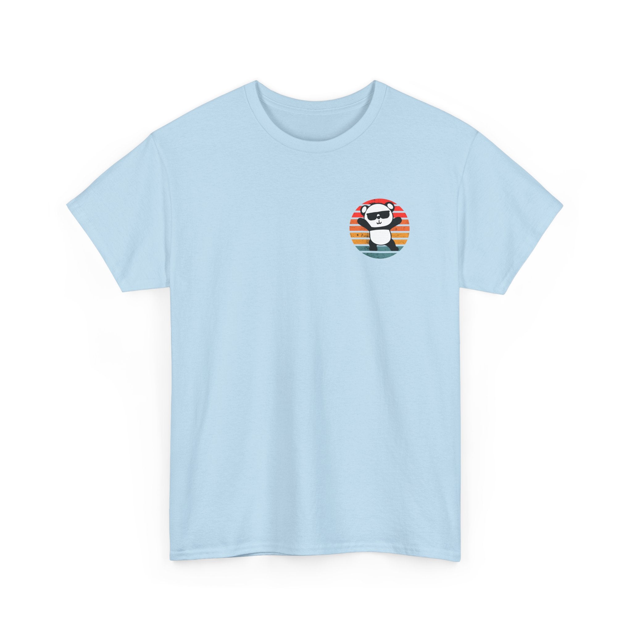 Cute Panda Retro Tee - Casual Cotton Shirt, Animal Lover Gift, Summer Style, Fun Graphic Tee, Unisex Fashion