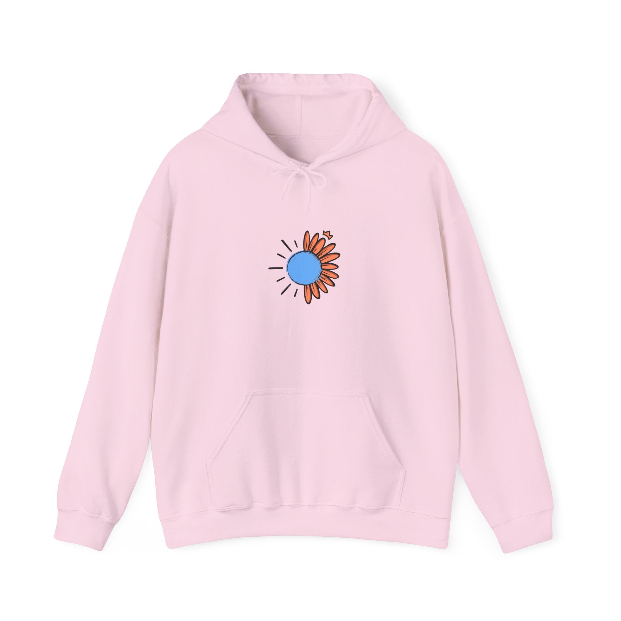 Inspirational Floral Hoodie, Cozy Sweatshirt for Mindfulness, Perfect Gift for Friends, Stay Inspired Clothing, Unisex Everyday Wear