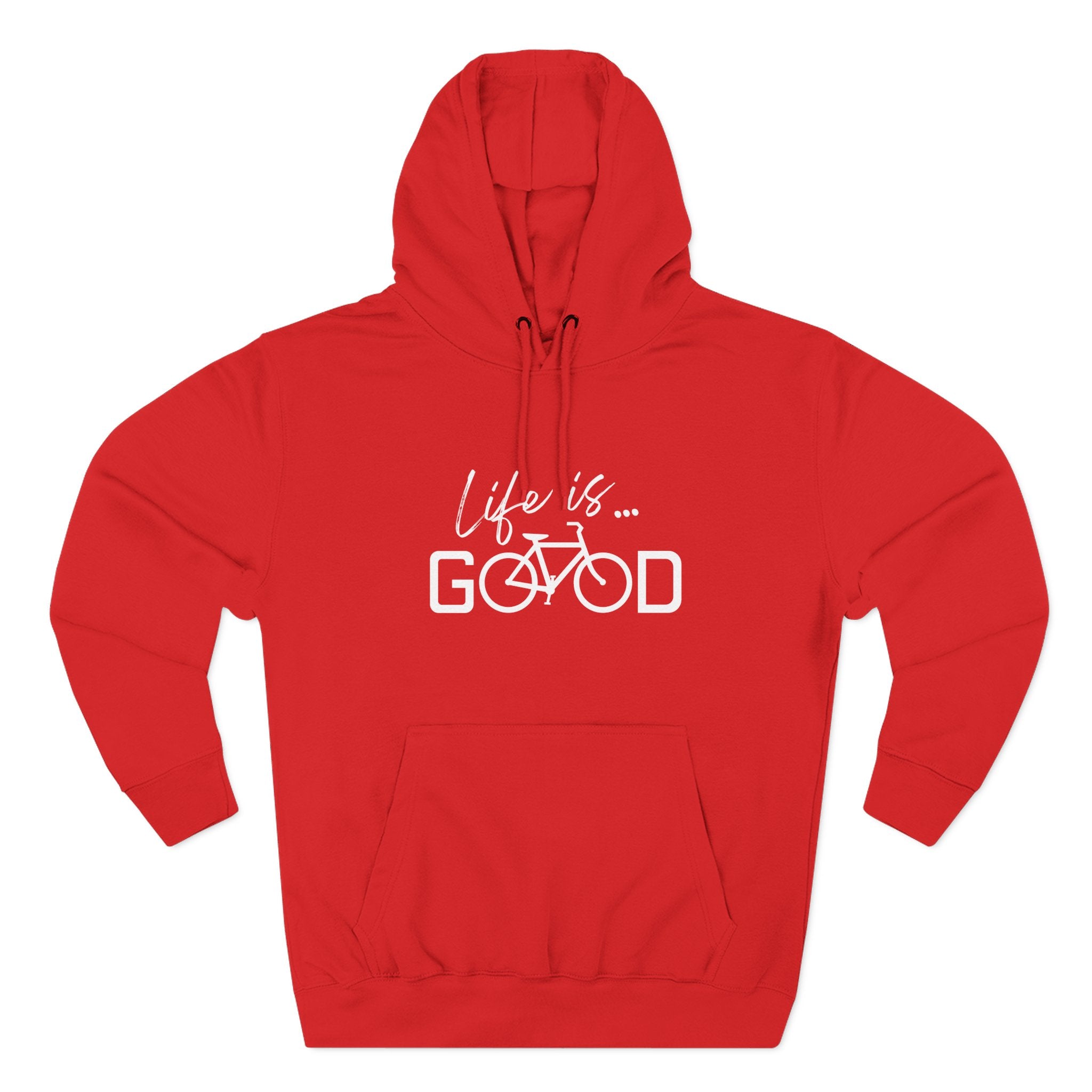 Life Is Good Bicycle Hoodie — Cozy Cycling Graphic Pullover