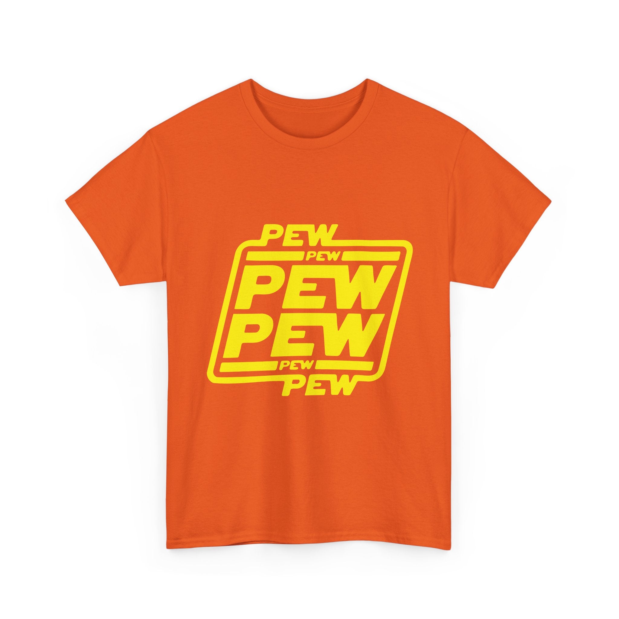 Playful Pew Pew Tee, Graphic T-Shirt, Casual Humor Top, Gift for Gamers, Unisex Cotton Tee, Fun Statement Shirt