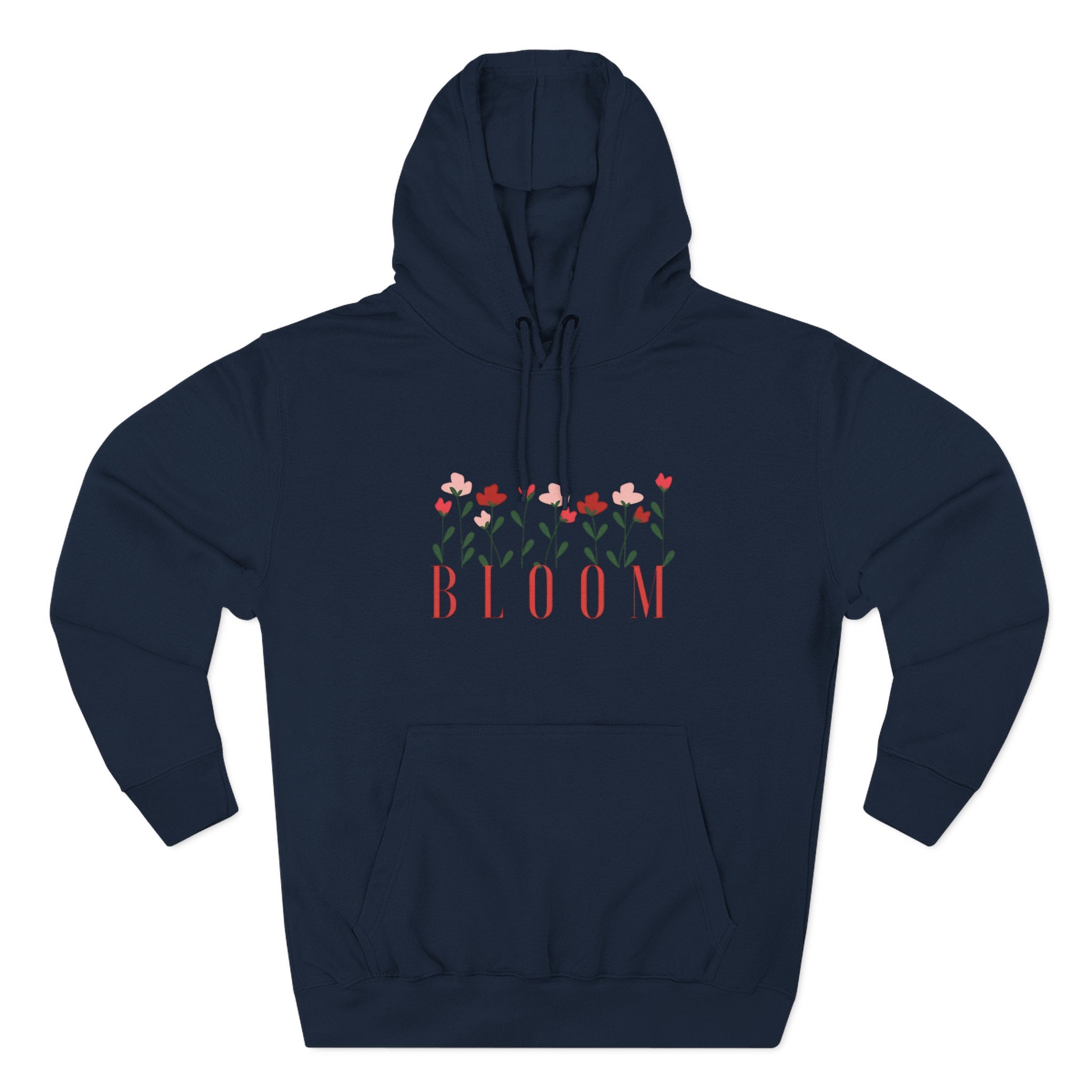 Bloom Fleece Hoodie, Floral Sweatshirt, Spring Merchanise, Gifts for Her, Cute Casual Wear