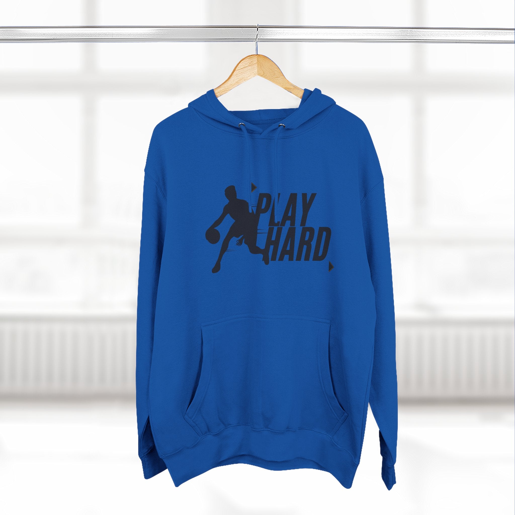Play Hard Basketball Hoodie - Athletic Sportswear Pullover