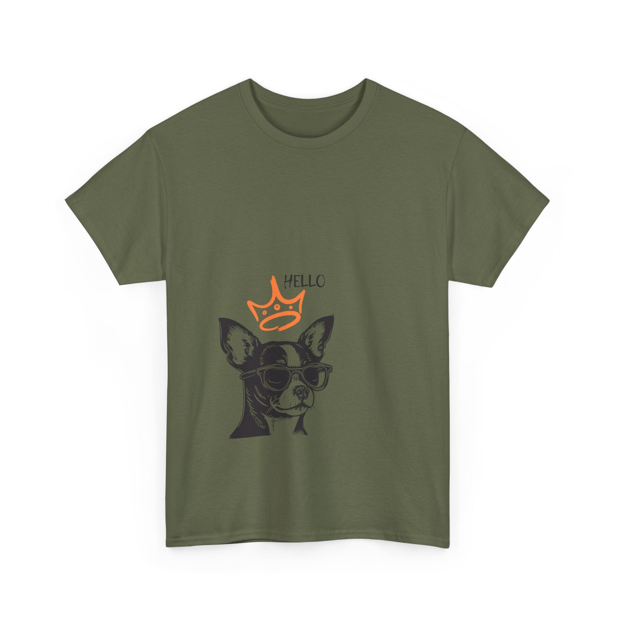Chihuahua Crown Tee — Cute Sunglasses Dog Graphic T-Shirt
